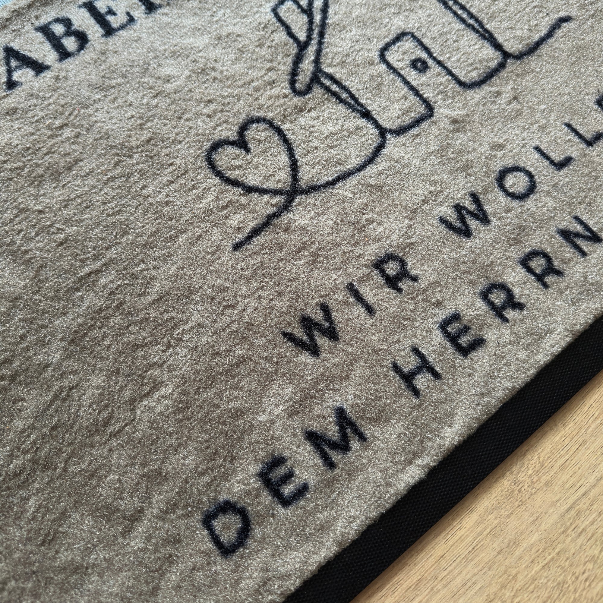 Waschbare Fußmatte "Ich aber und mein Haus" 60 x 40 cm