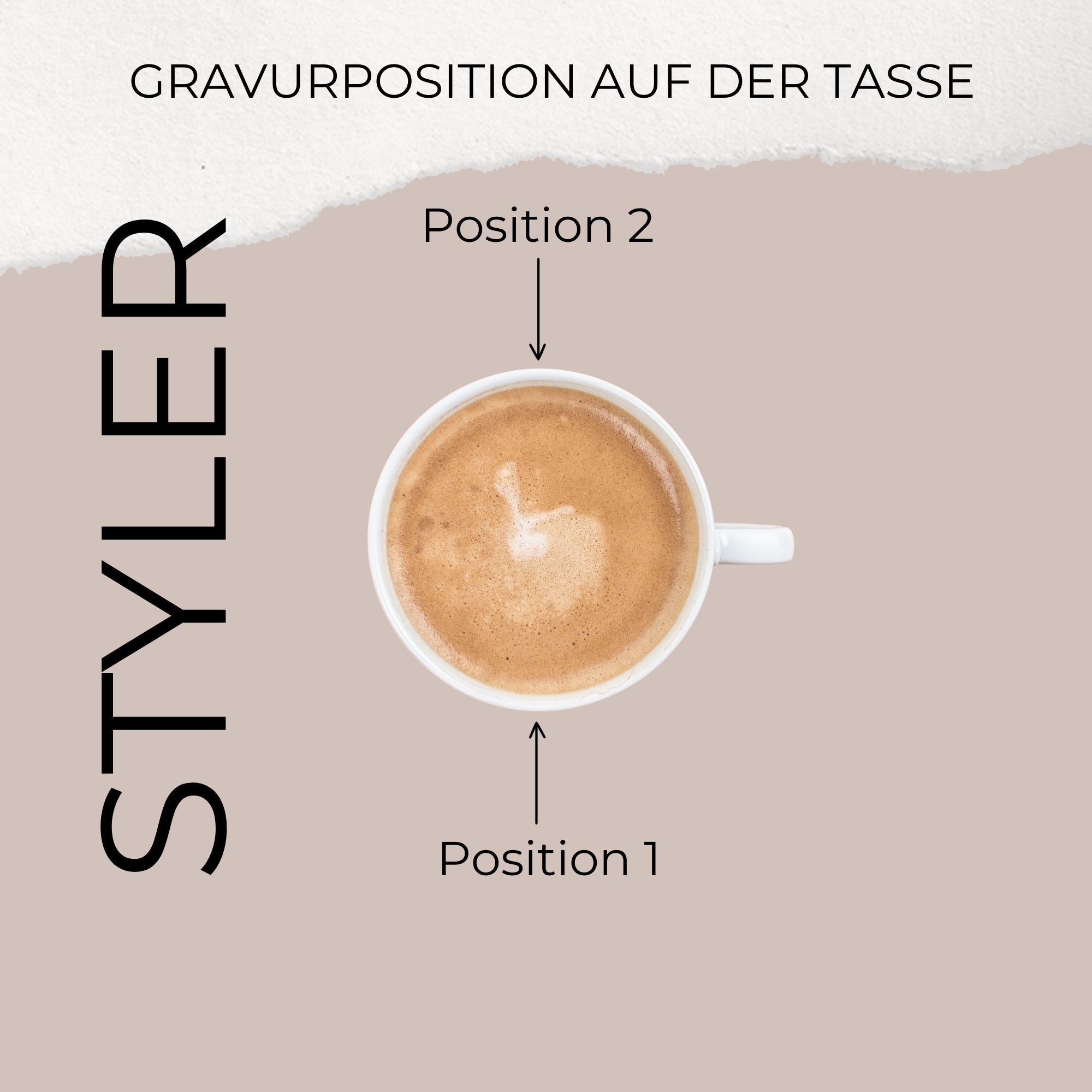 Tasse "gesegnet" 350ml - Graviert | STYLER
