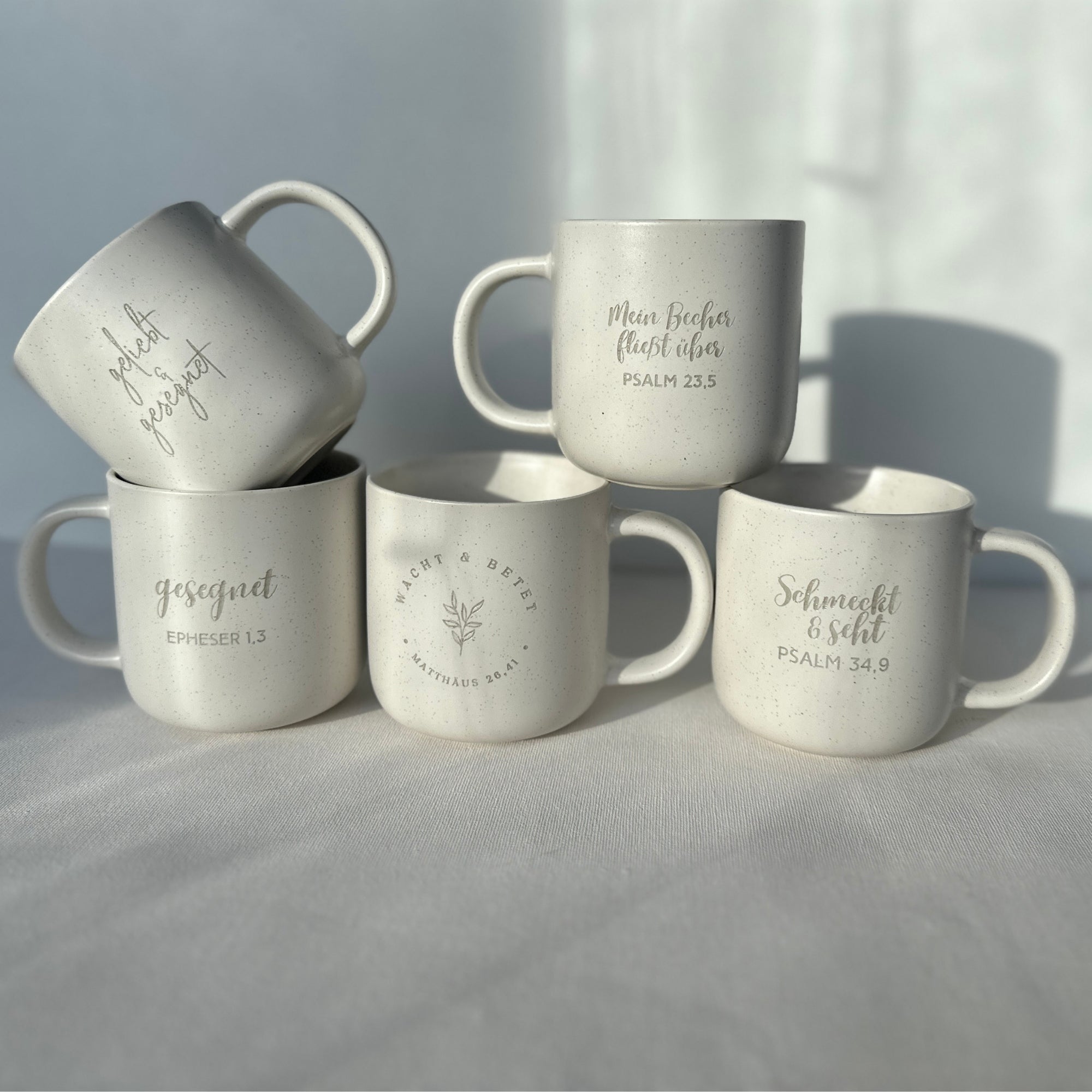 Tasse "Glaube Hoffnung Liebe" 350ml - Graviert | STYLER