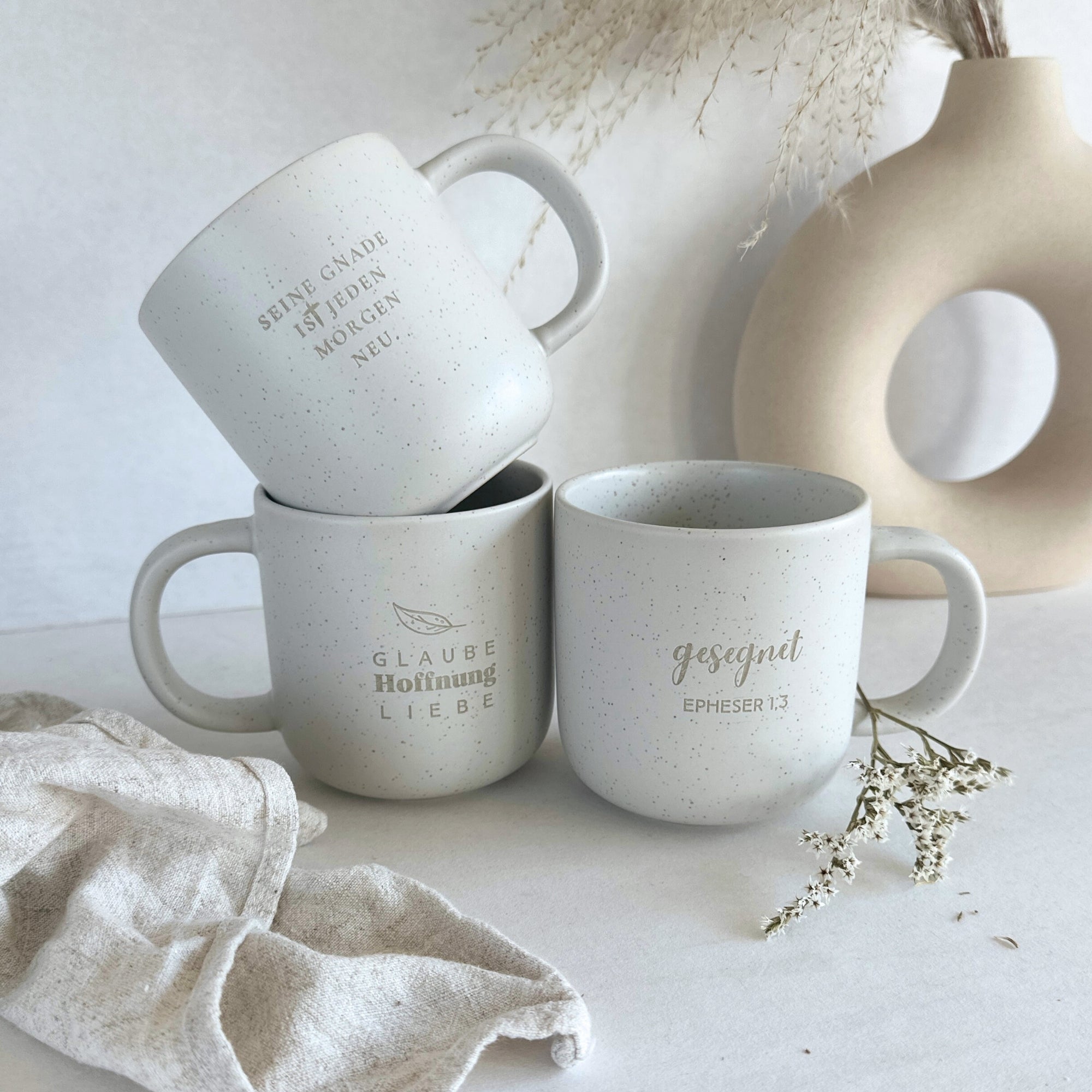 Tasse "gesegnet" 350ml - Graviert | STYLER