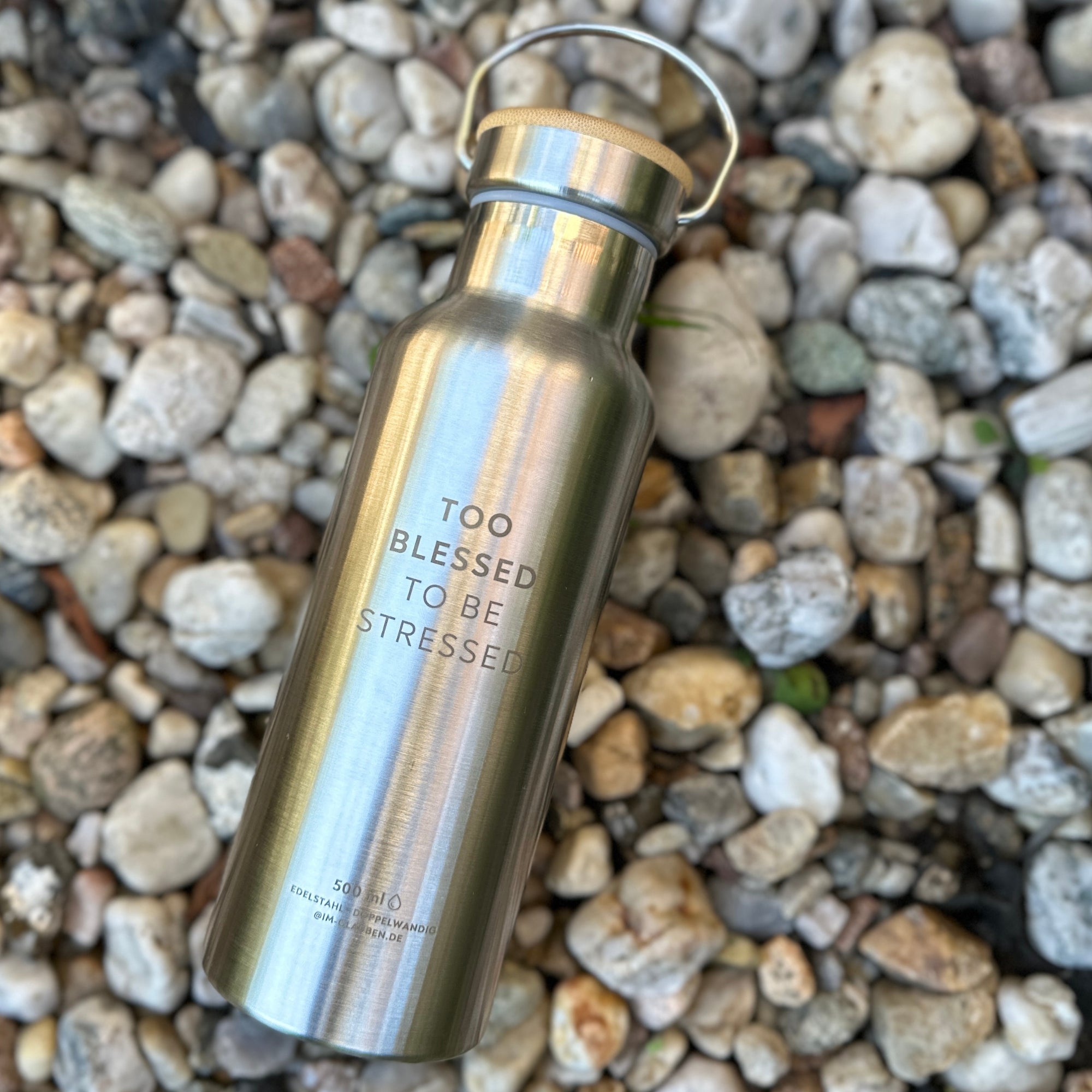 Edelstahl Trinkflasche "Blessed" · Doppelwandig · 500ml