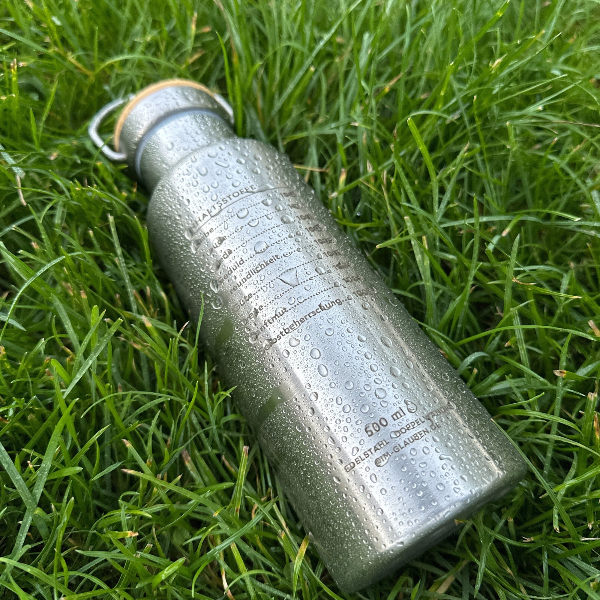 Edelstahl Trinkflasche "Frucht des Geistes" · Doppelwandig · 500ml