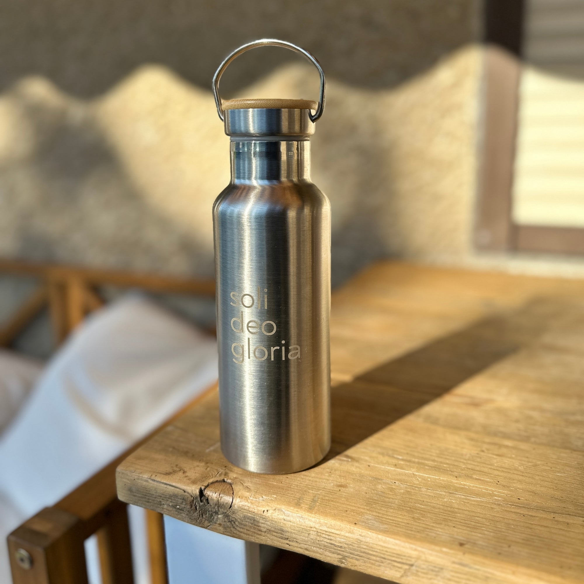 Edelstahl Trinkflasche "Soli Deo Gloria" · Doppelwandig · 500ml