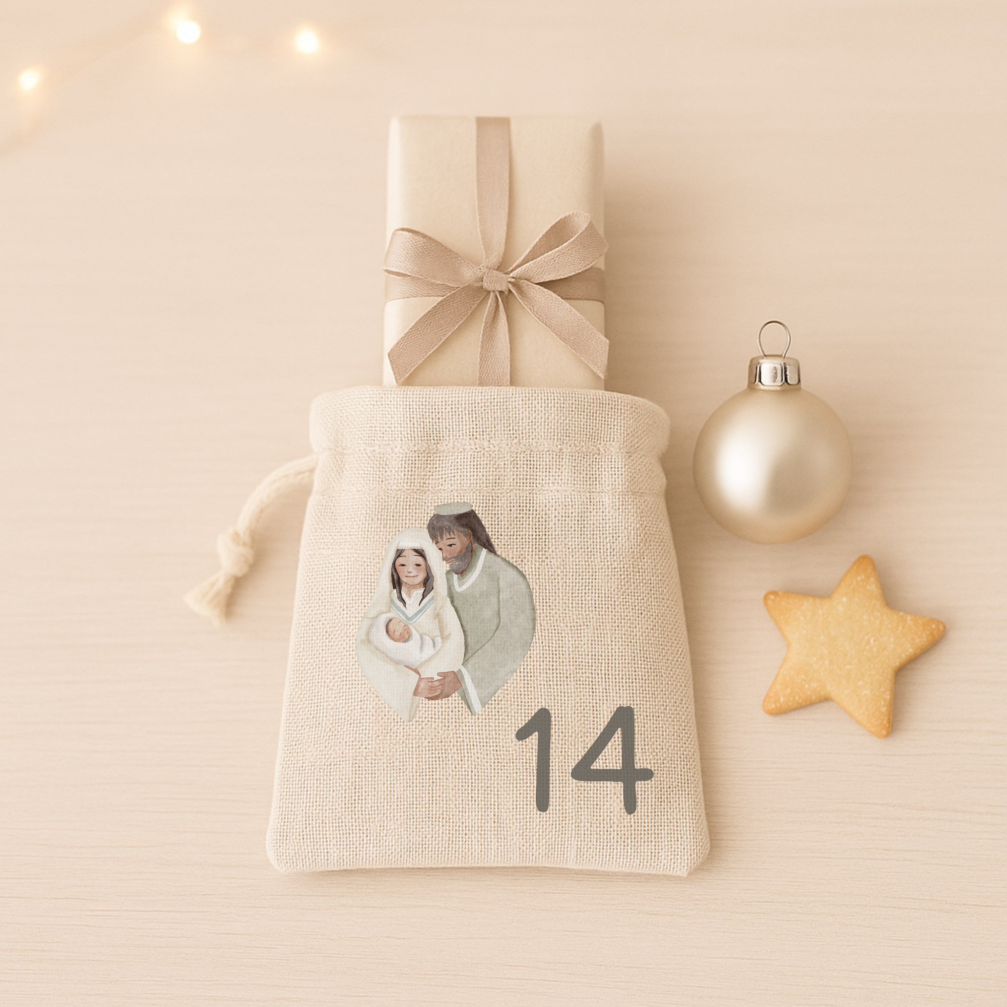 Bügelbilder Set Weihnachtsgeschichte - DIY Adventskalender