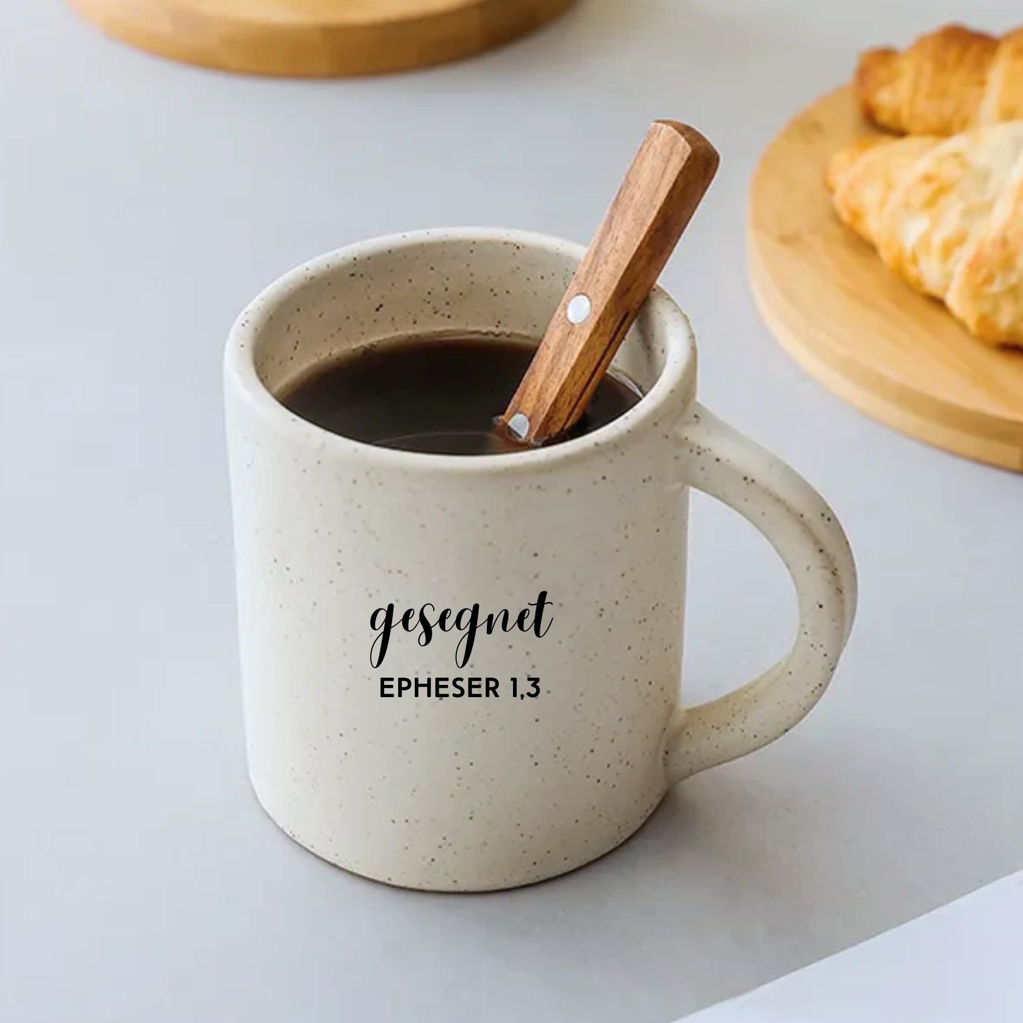 Tasse "Gesegnet" 400ml - Graviert | BIGGY