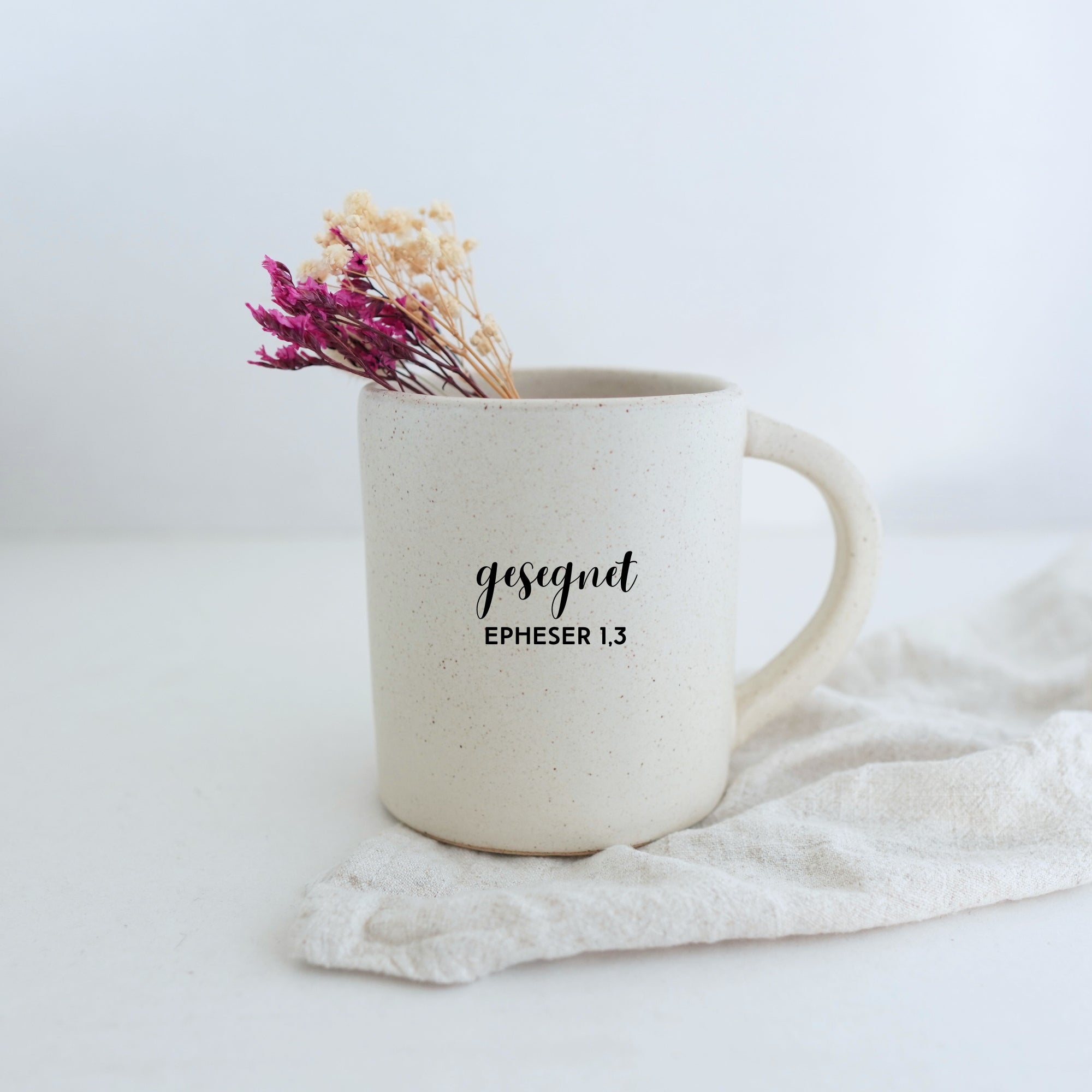 Tasse "Gesegnet" 400ml - Graviert | BIGGY