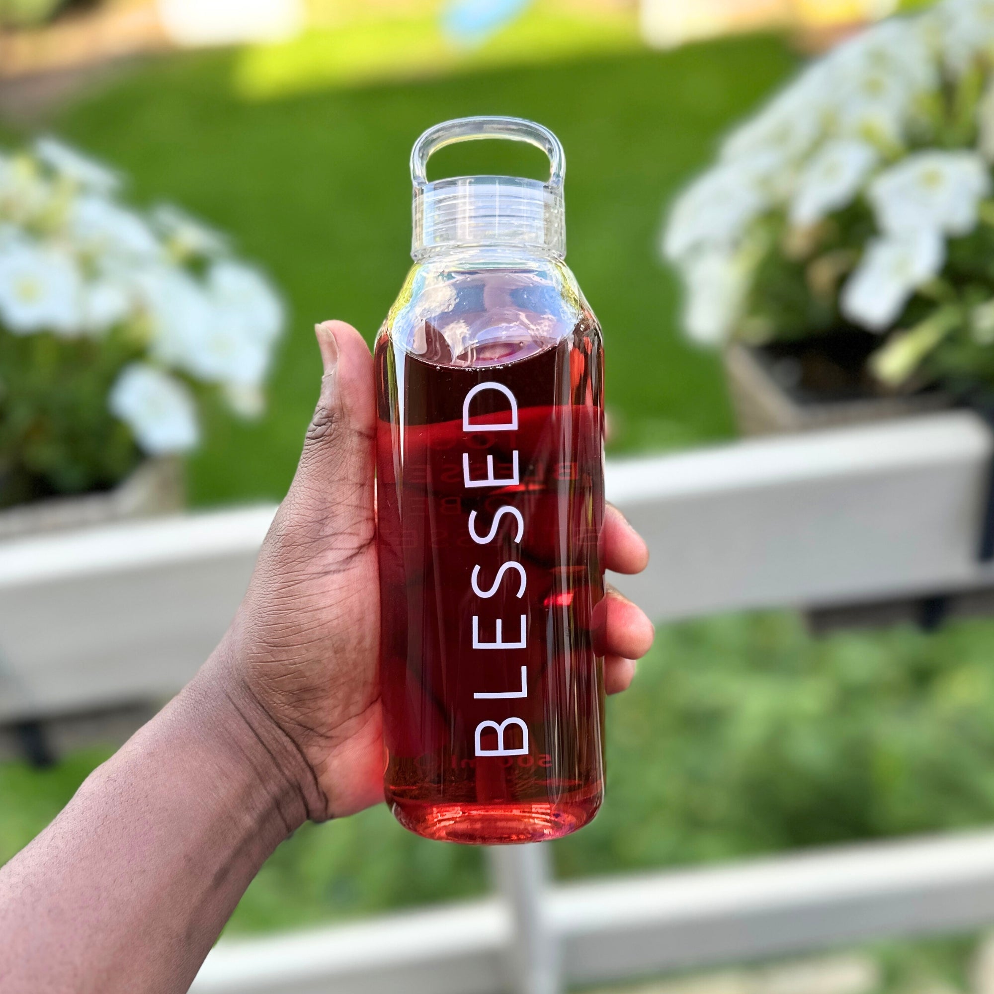 Trinkflasche aus Glas "Blessed" · 500ml
