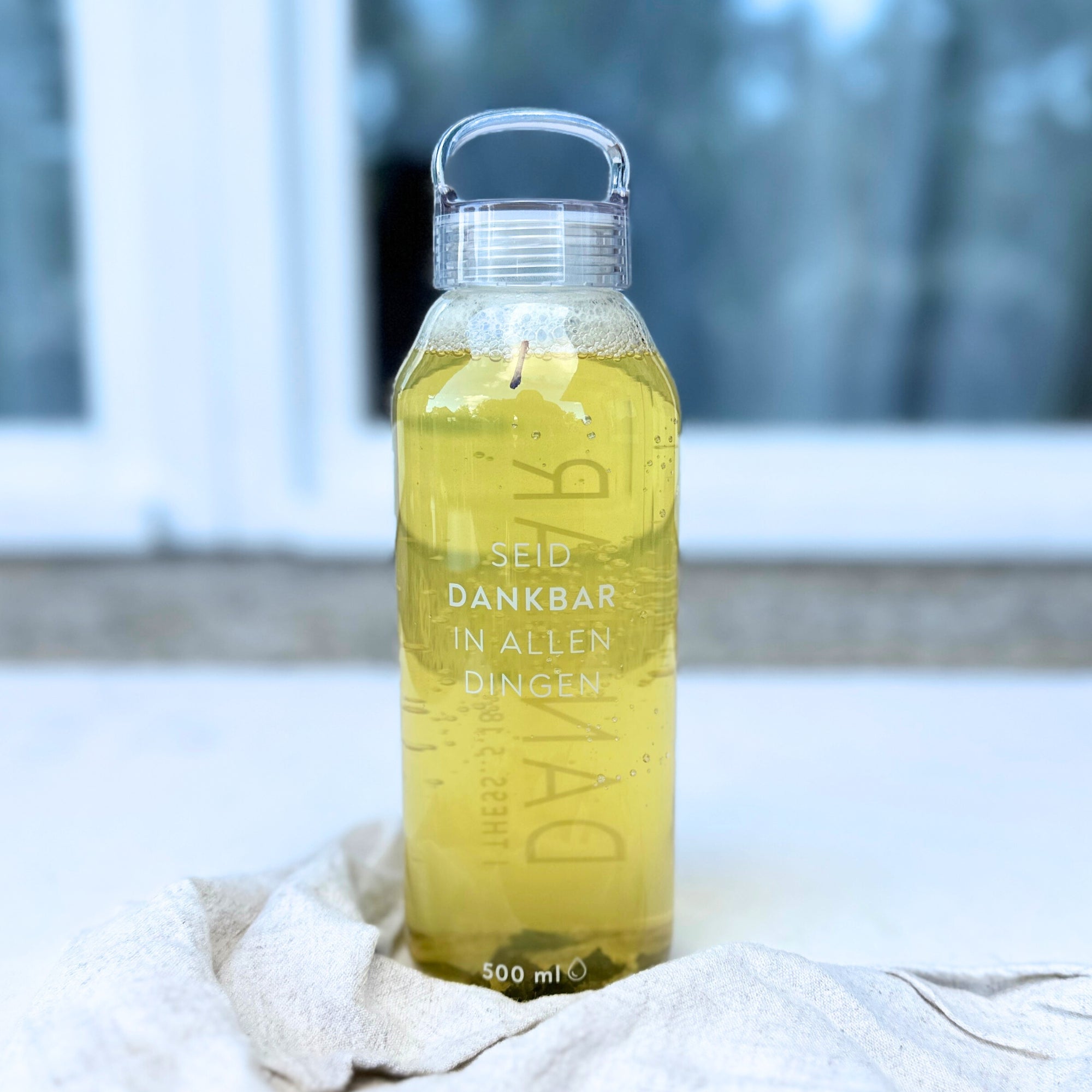 Trinkflasche aus Glas "Dankbar" · 500ml