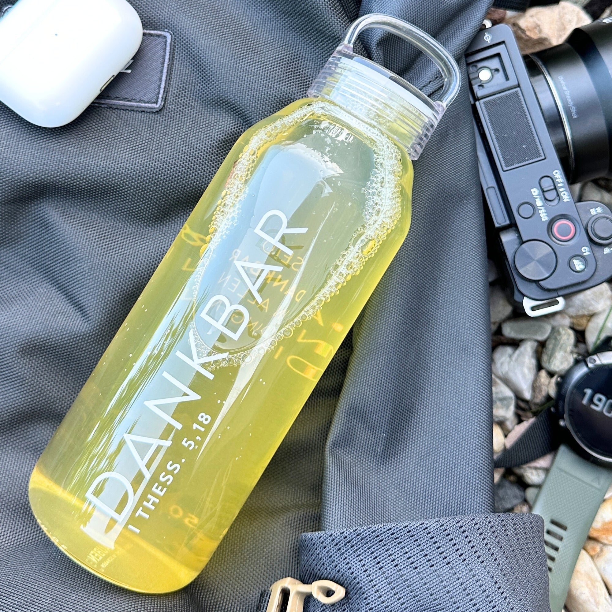 Glas-Trinkflasche „Dankbar“ · 500 ml & 900 ml