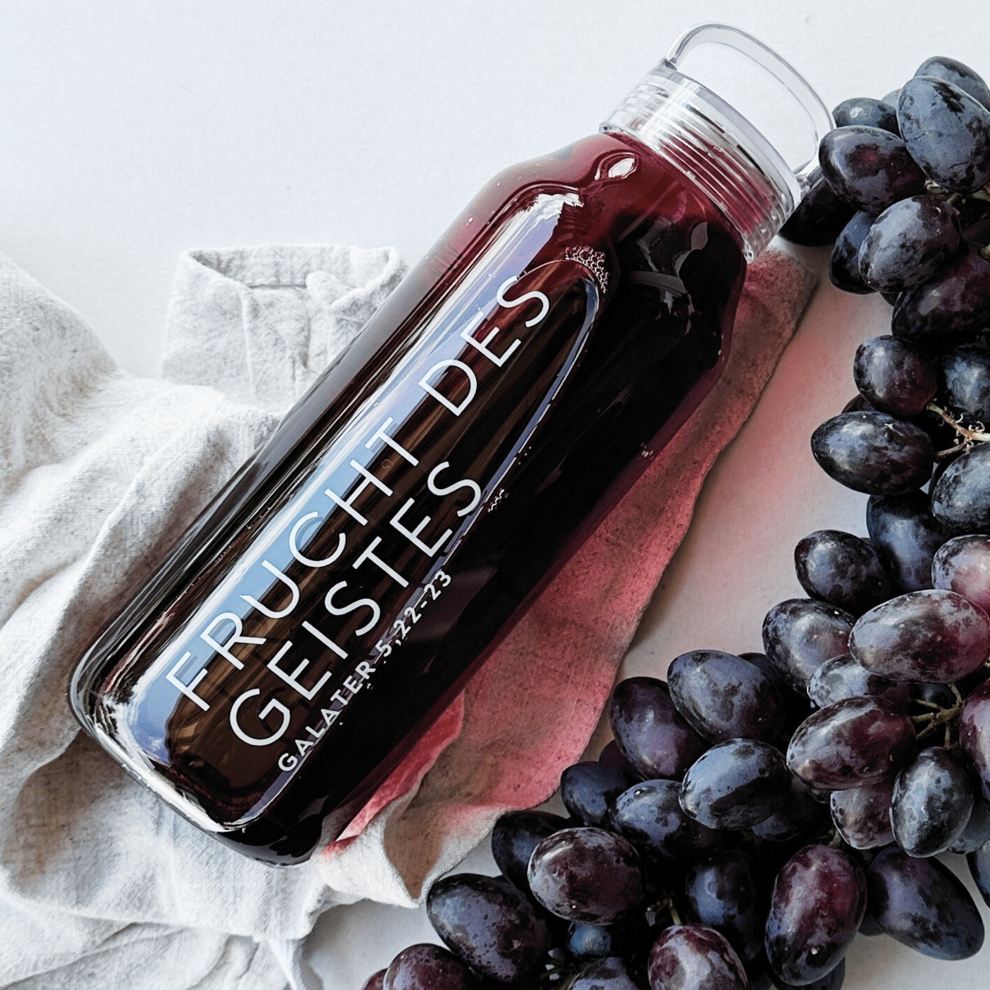 Glas-Trinkflasche „Frucht des Geistes“ · 500 ml & 900 ml