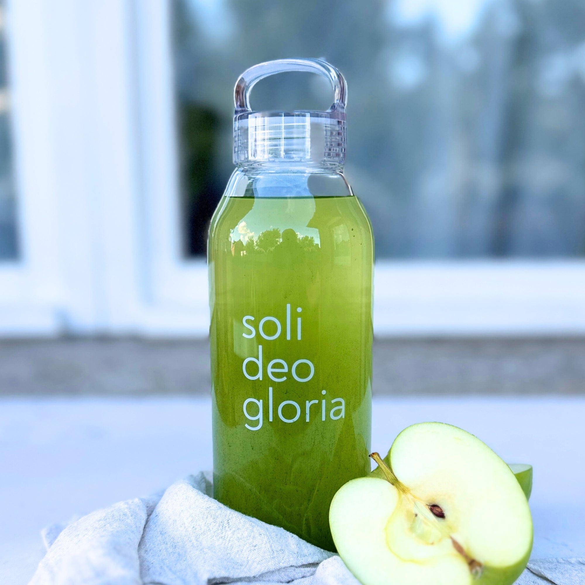 Glas-Trinkflasche „Soli Deo Gloria“ · 500 ml & 900 ml