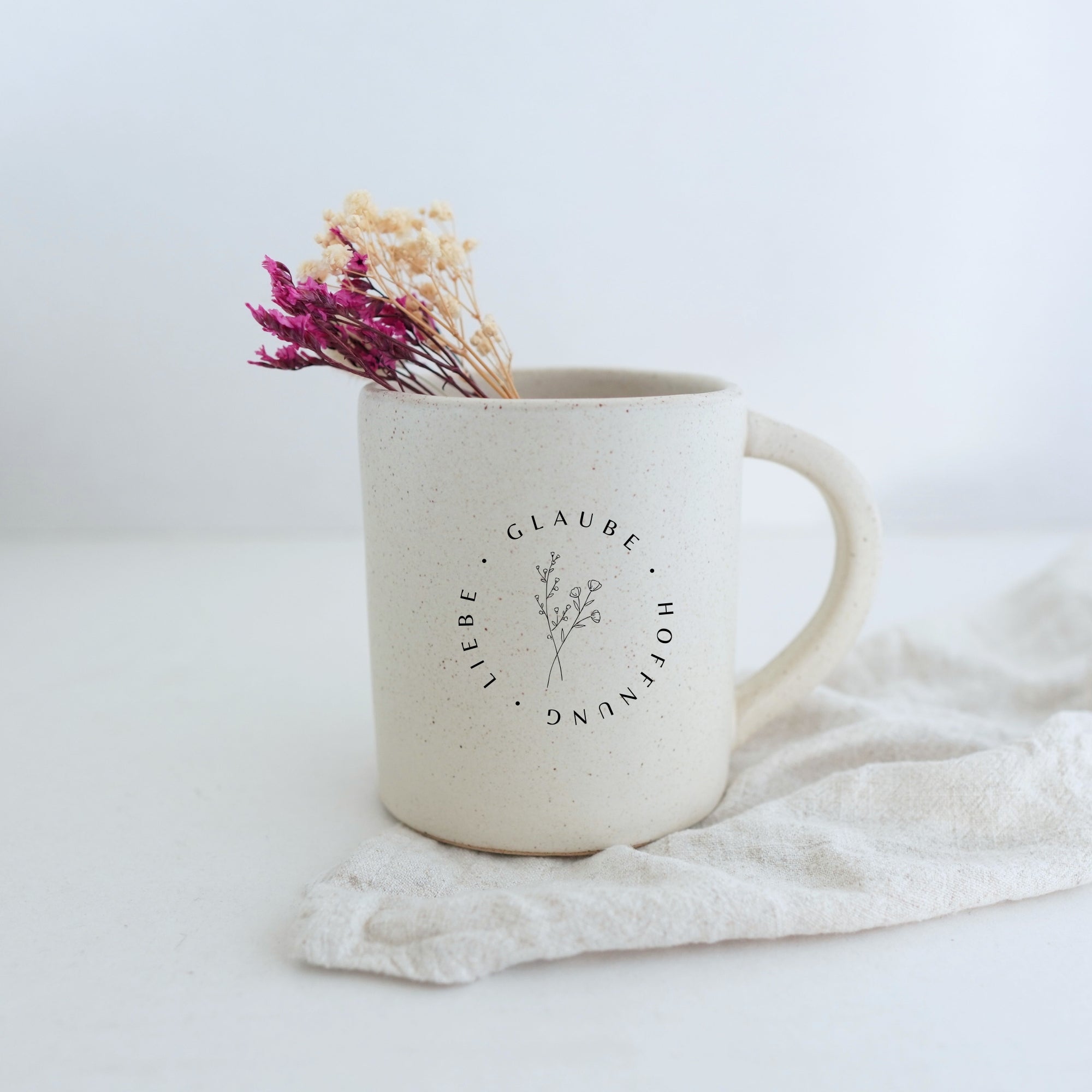 Tasse "Glaube Hoffnung Liebe" 400ml - Graviert | BIGGY