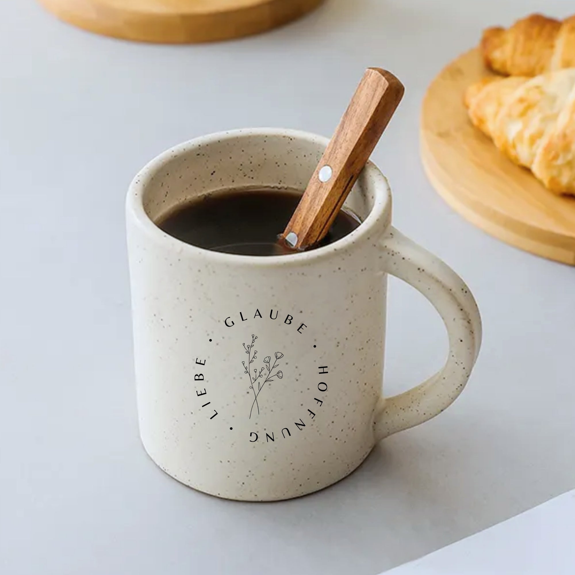 Tasse "Glaube Hoffnung Liebe" 400ml - Graviert | BIGGY