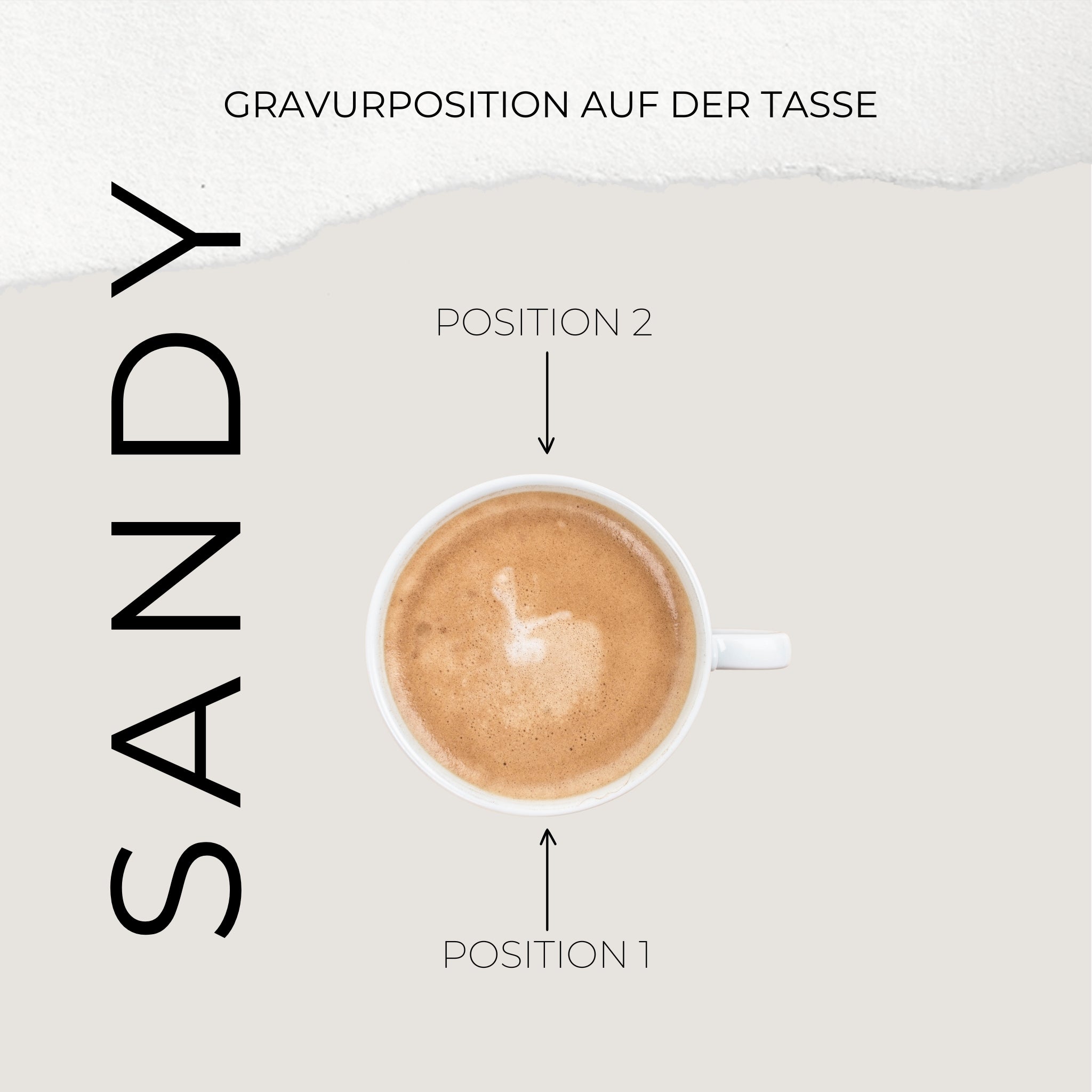 Tasse "Mein Hirte" 360ml - Graviert | SANDY
