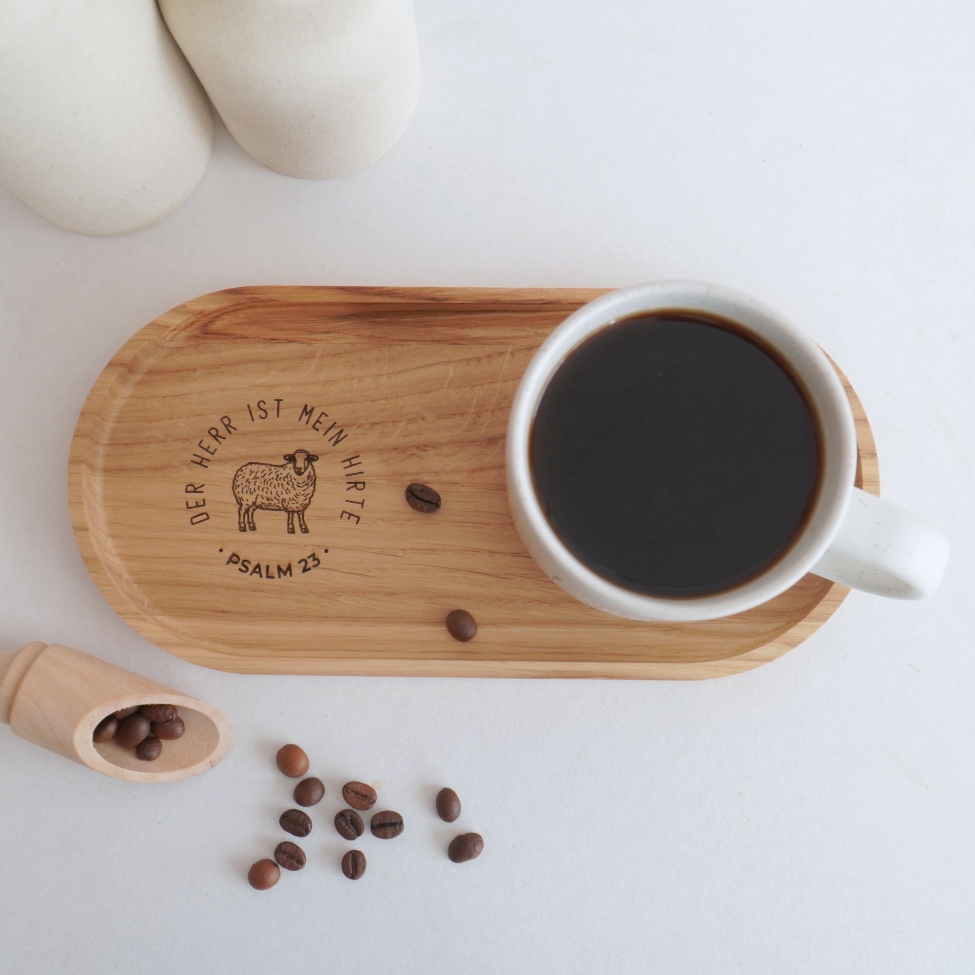 Holztablett "Mein Hirte" Eiche | KANU
