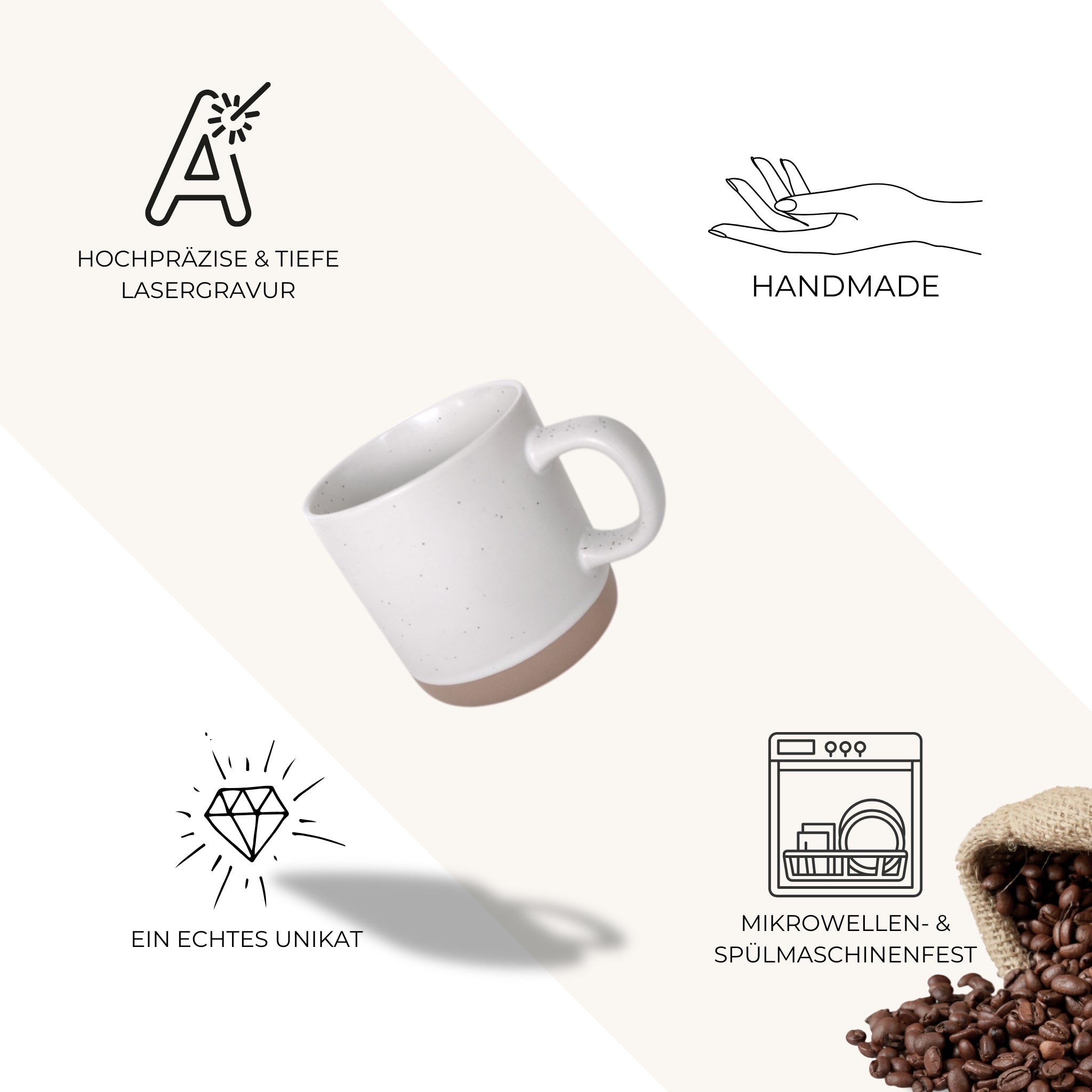 Tasse "Mein Hirte" 360ml - Graviert | SANDY
