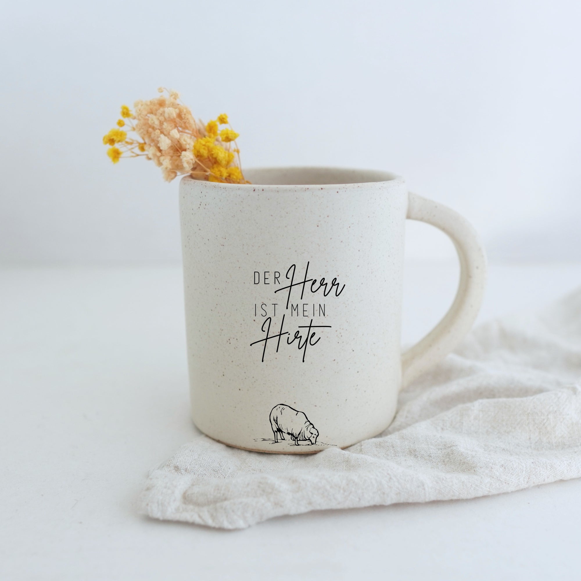 Tasse "Mein Hirte" 400ml - Graviert | BIGGY