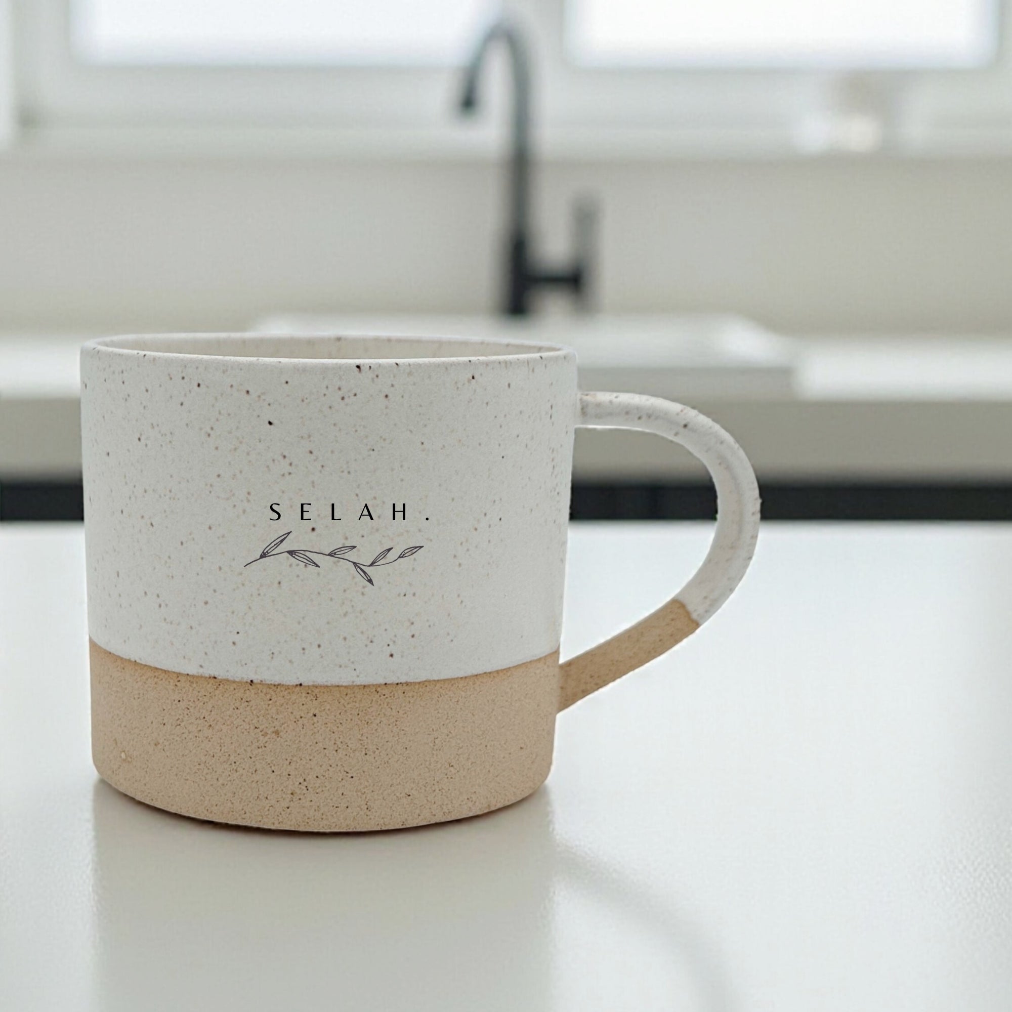 Handgemachte Tasse "Selah" 300ml - Graviert | RUSTY-M