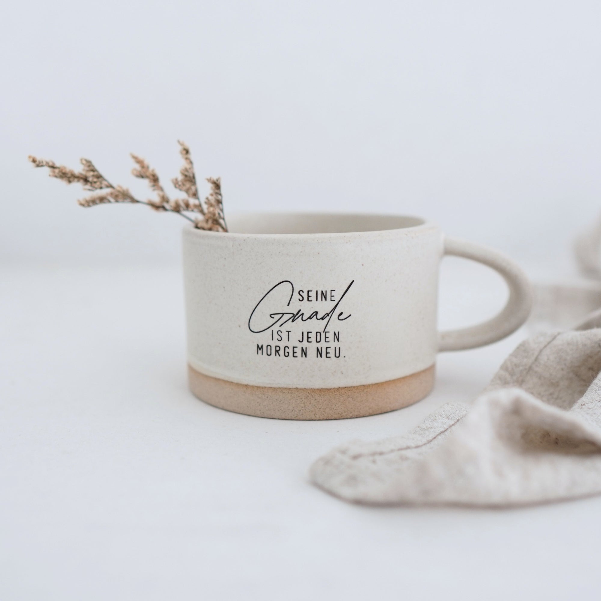 Handgemachte Tasse "Seine Gnade" 180ml - Graviert | RUSTY-S