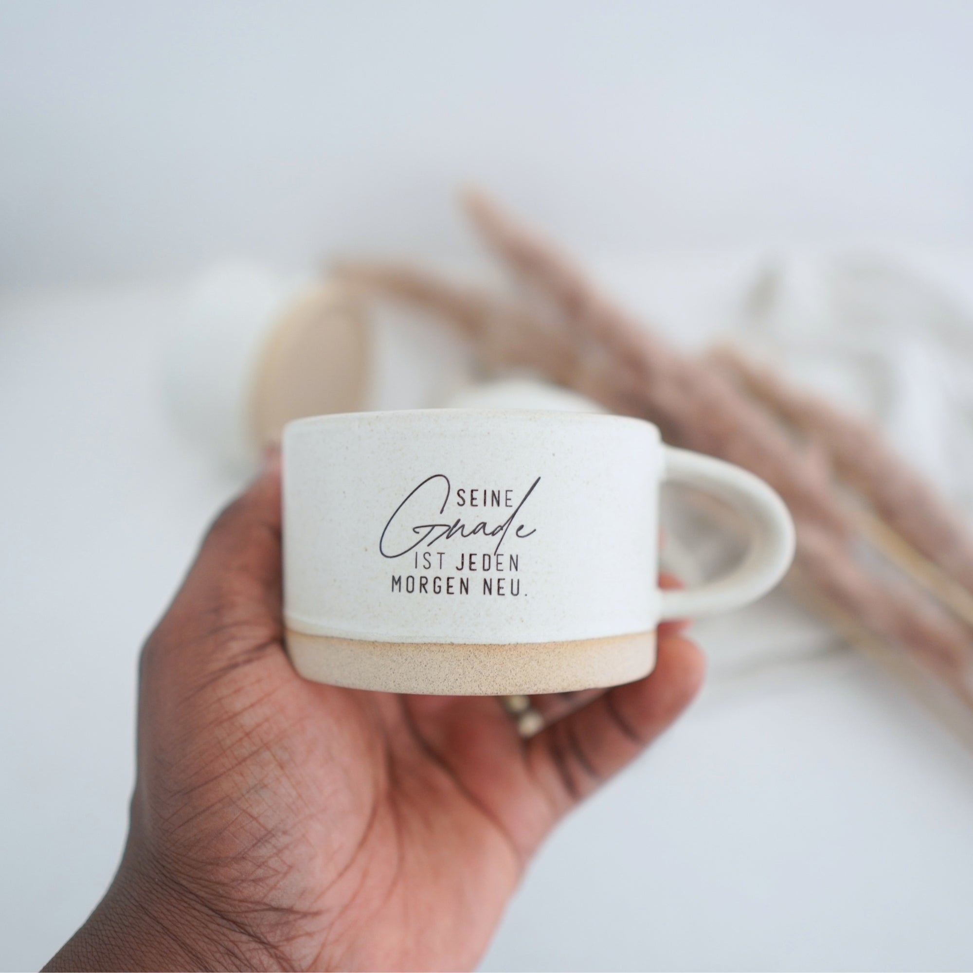 Handgemachte Tasse "Seine Gnade" 180ml - Graviert | RUSTY-S