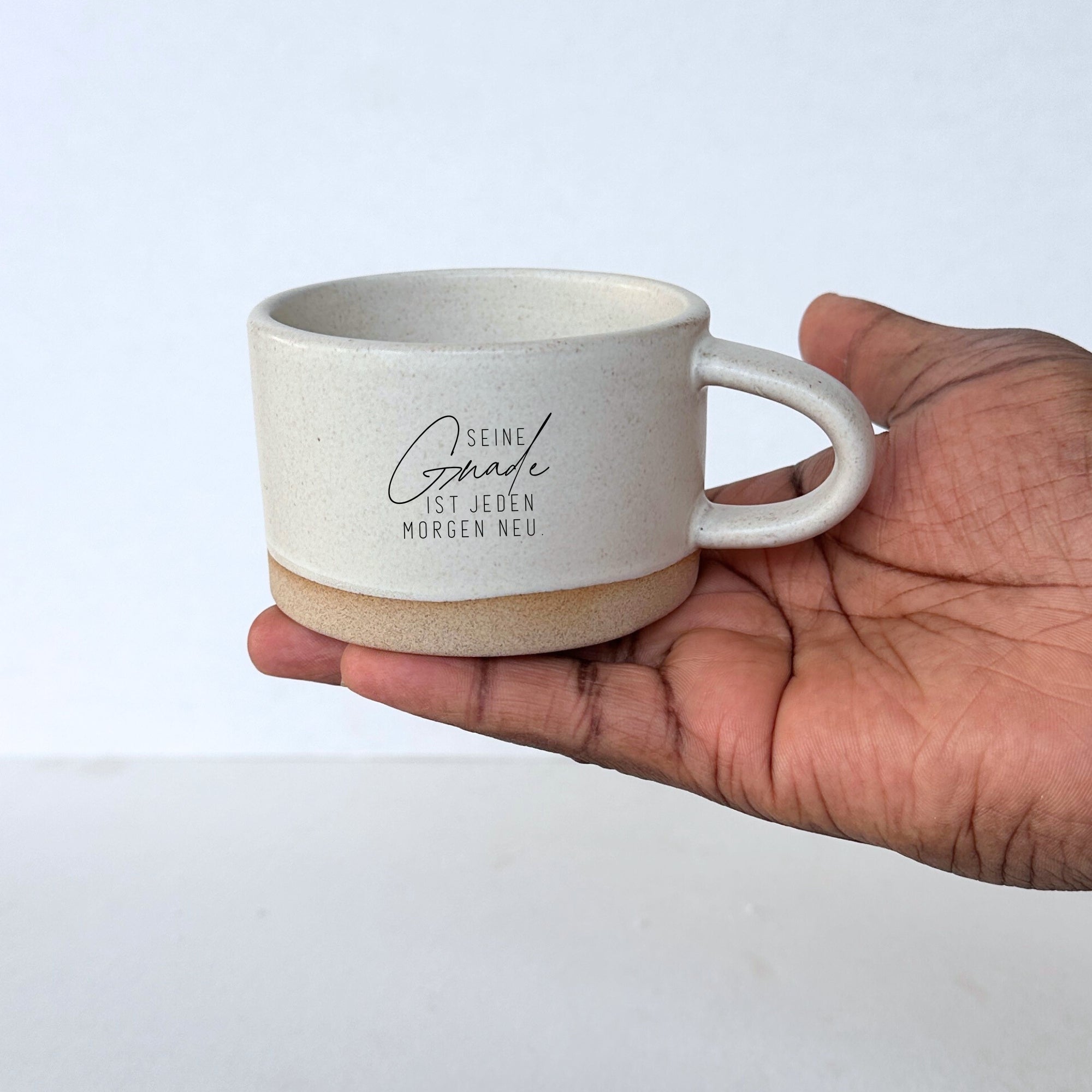 Handgemachte Tasse "Seine Gnade" 180ml - Graviert | RUSTY-S