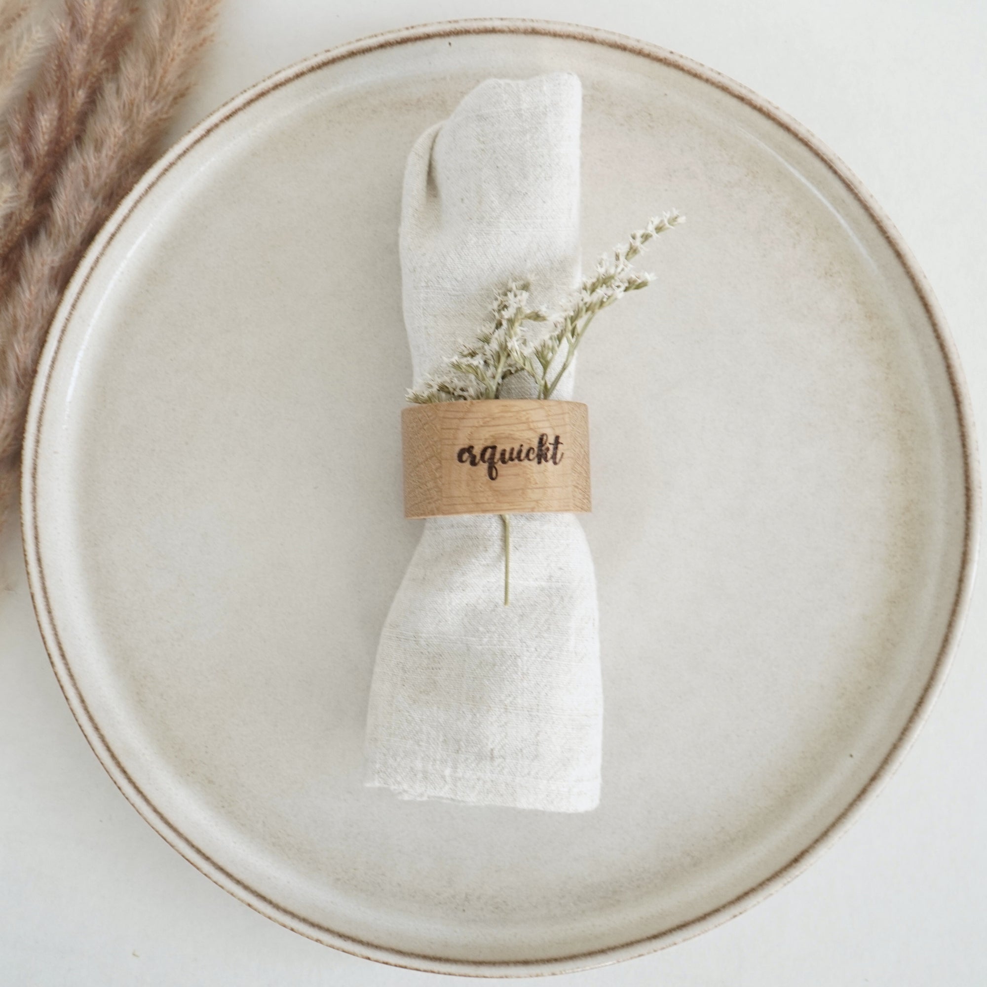 Serviettenring "equickt" Massivholz Eiche