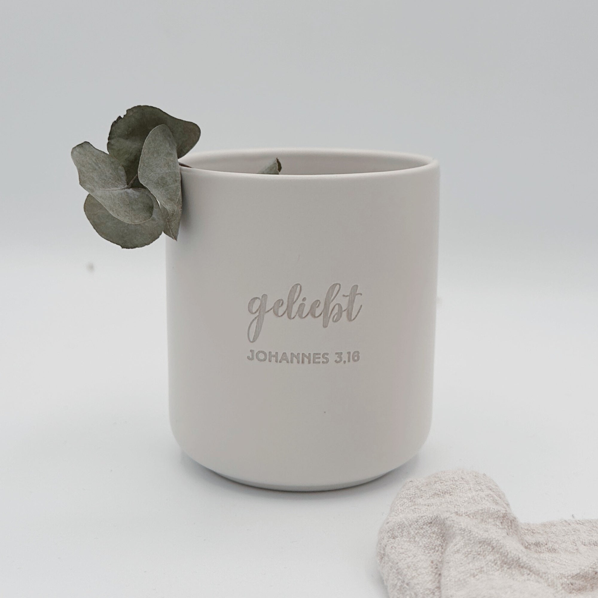 Becher "geliebt"・280ml・Graviert | SLIM
