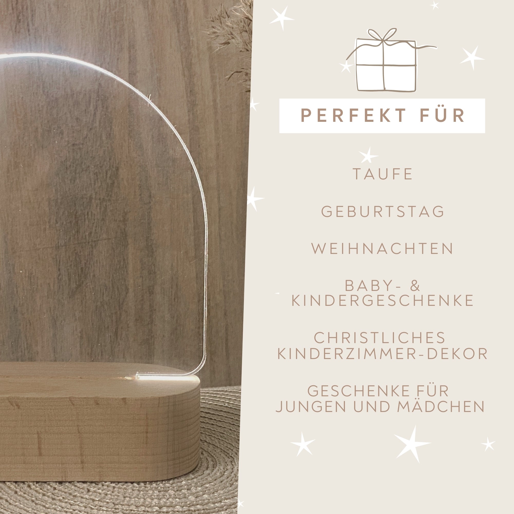 LED Kinder-Nachtlampe mit Bibelvers・verschiedene Designs