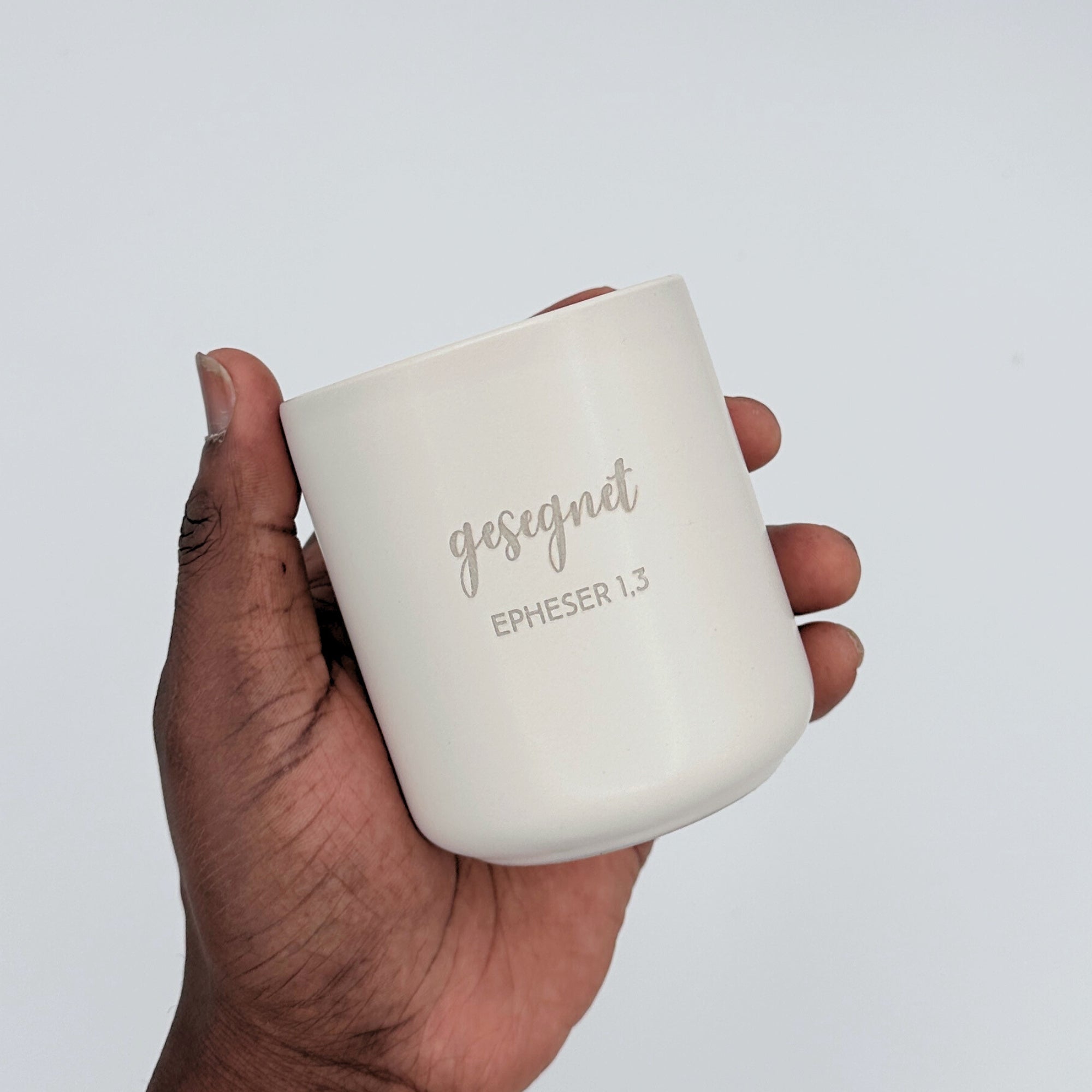 Becher 2er Set "Geliebt/Gesegnet"・je 280ml・Graviert | SLIM