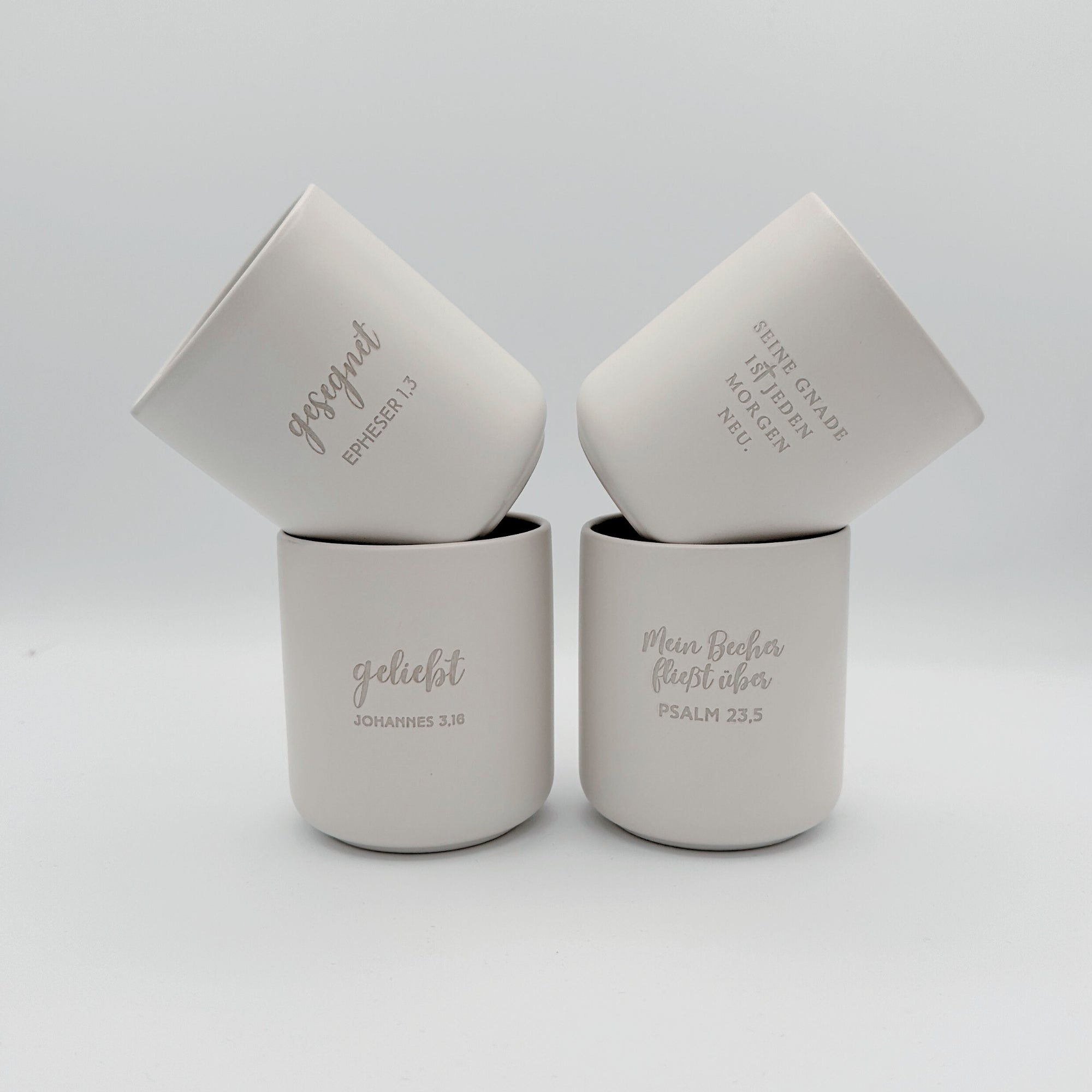 Becher "geliebt"・280ml・Graviert | SLIM