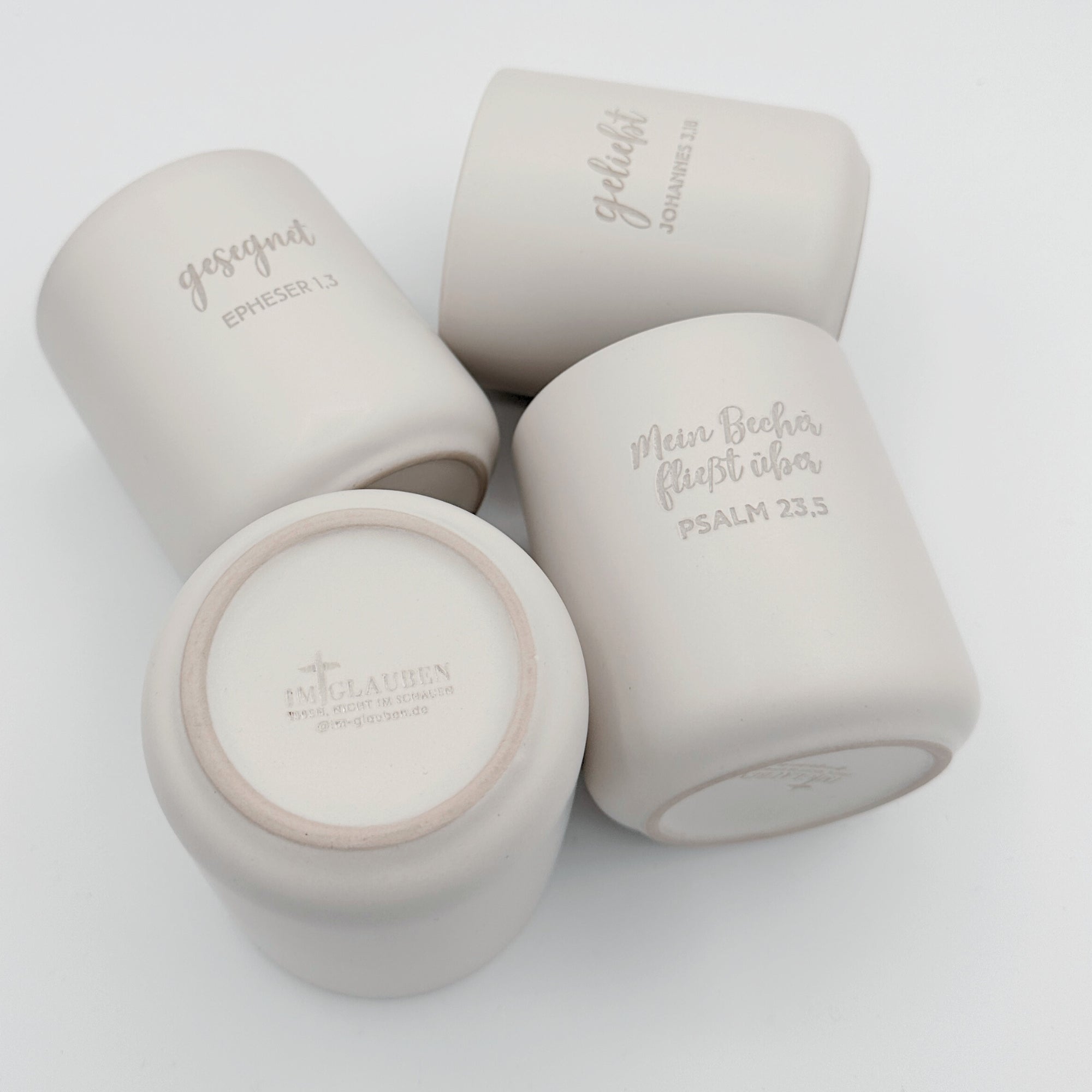 Becher "geliebt"・280ml・Graviert | SLIM