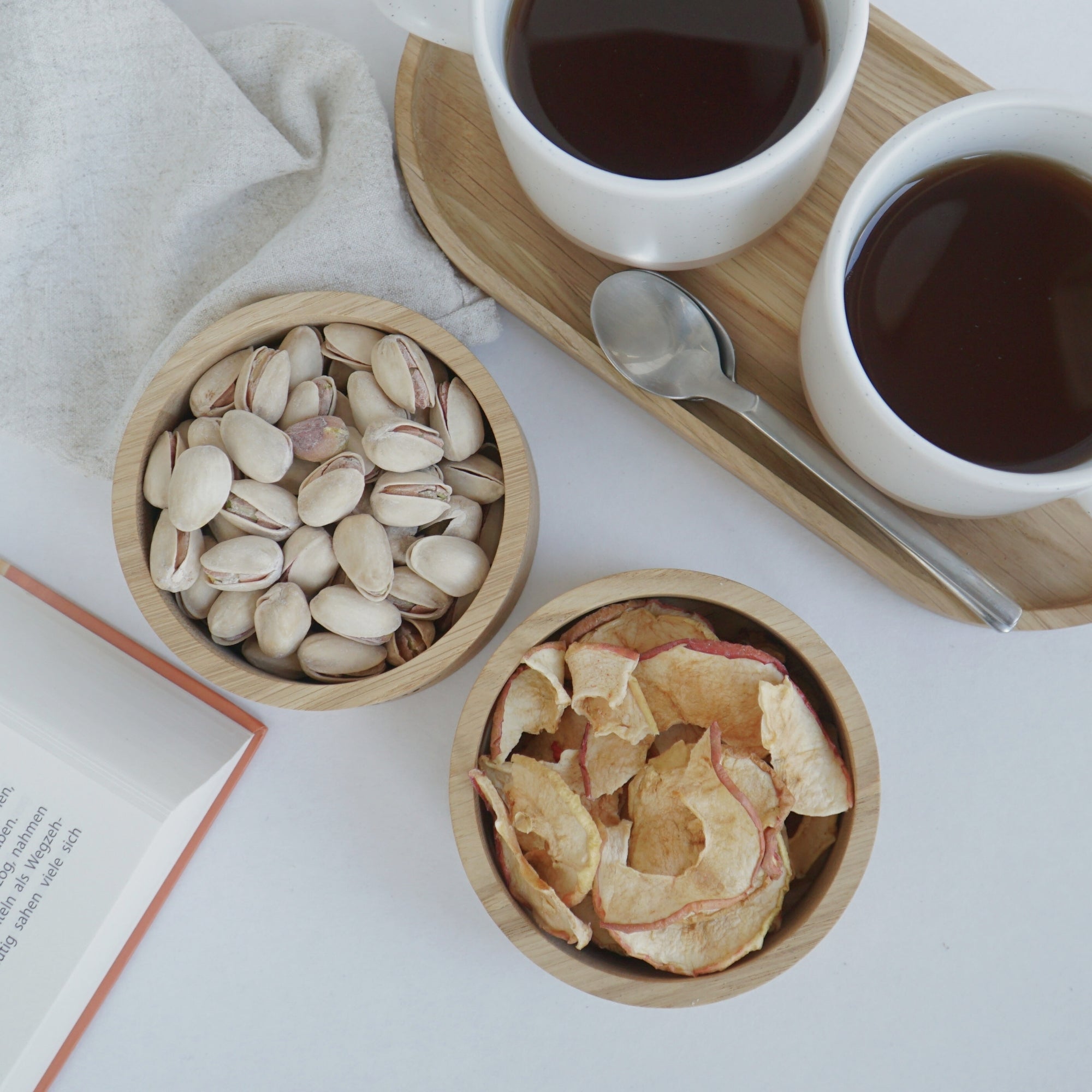 Kleine Holzschale · "schmeckt & seht" · Eiche