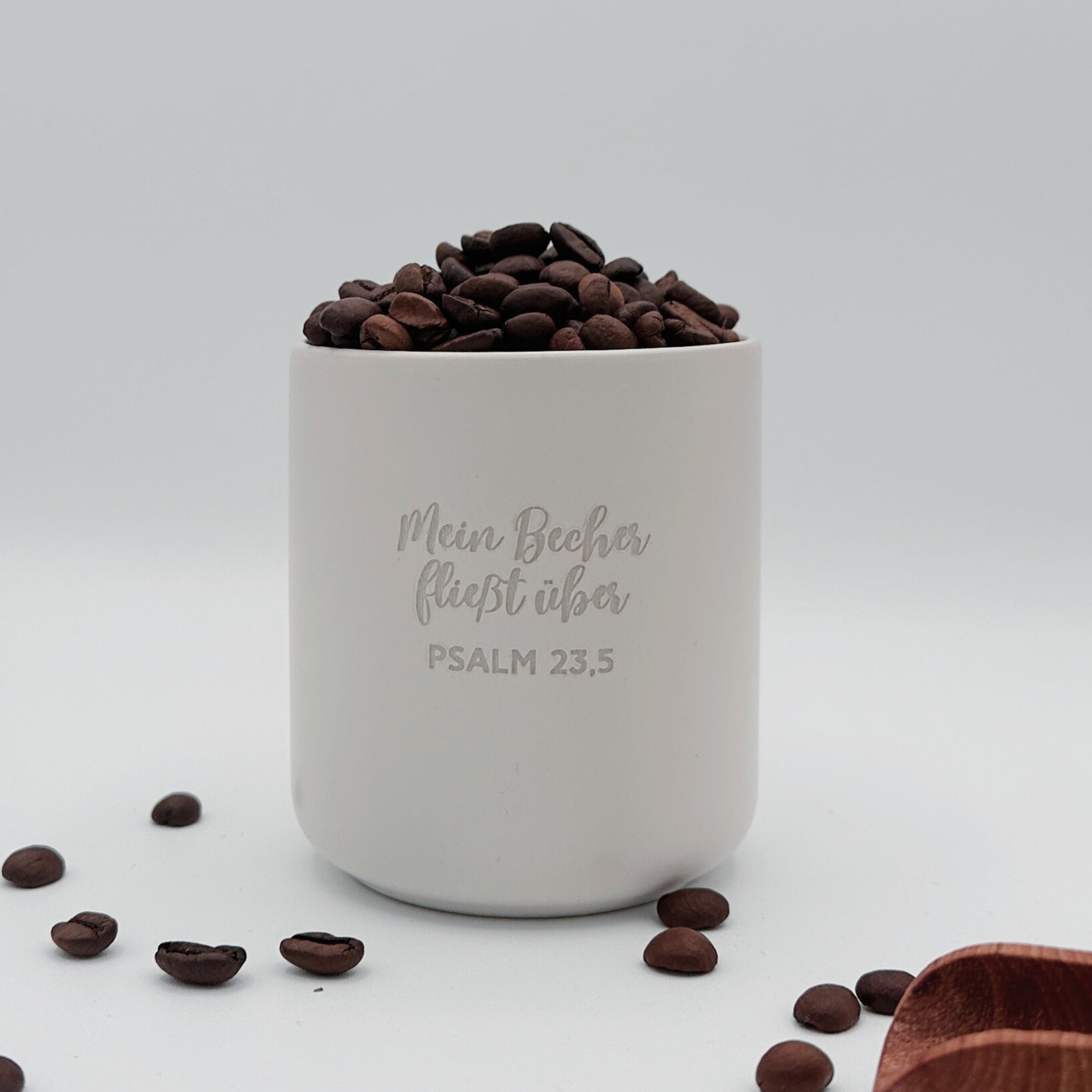 Becher "Mein Becher fließt über"・280ml・Graviert | SLIM