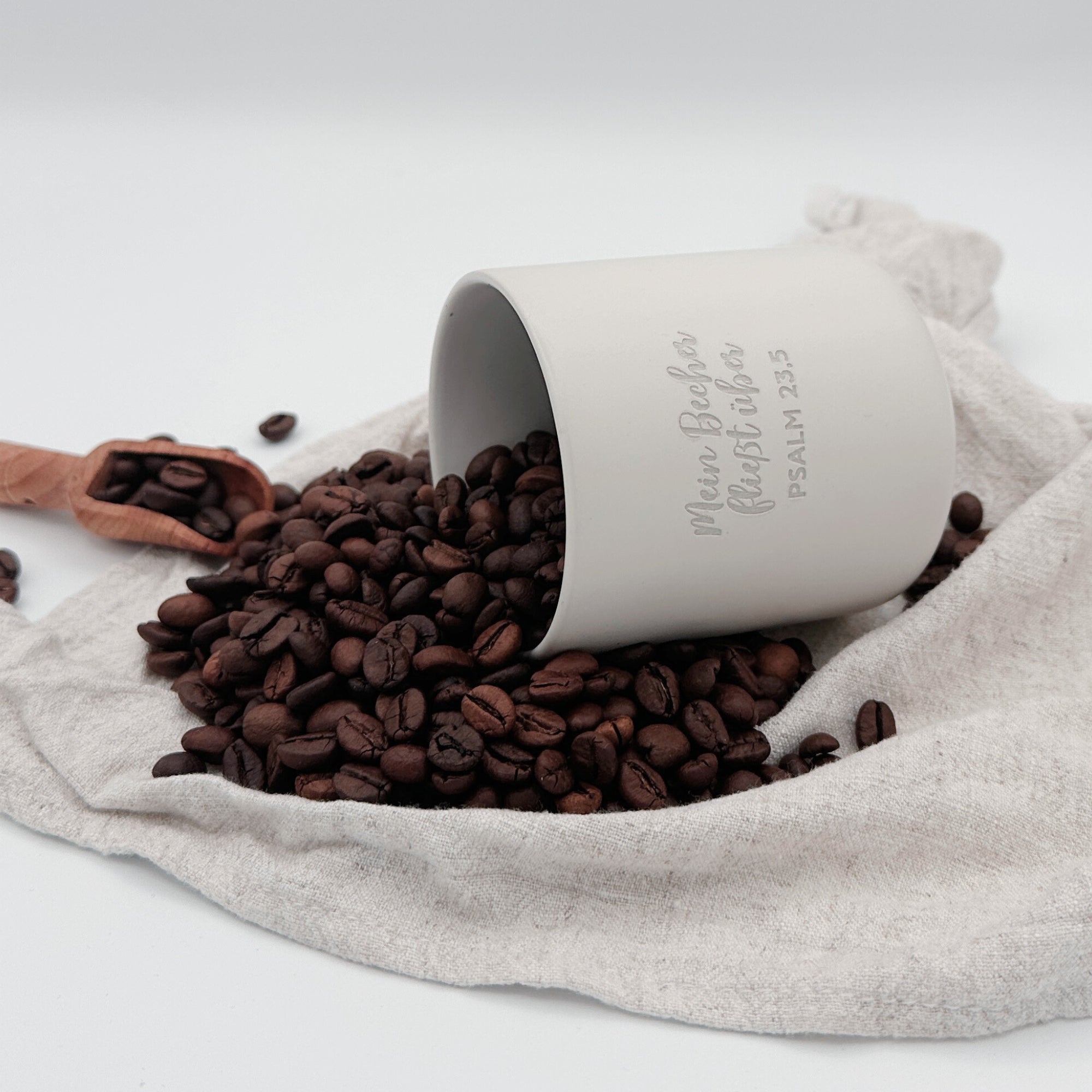 Becher "Mein Becher fließt über"・280ml・Graviert | SLIM