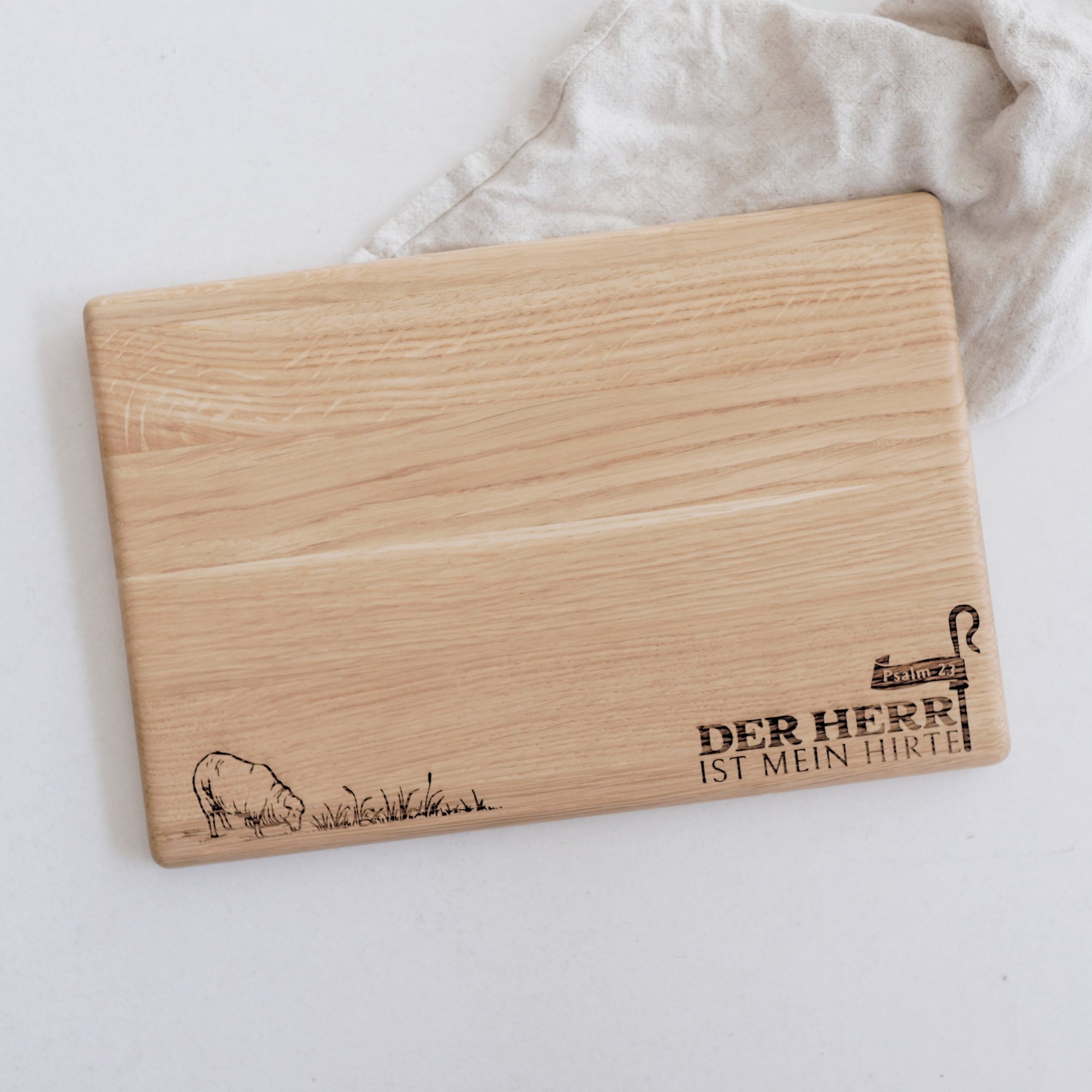 Schneidebrett "Mein Hirte" Eiche | LYDIA