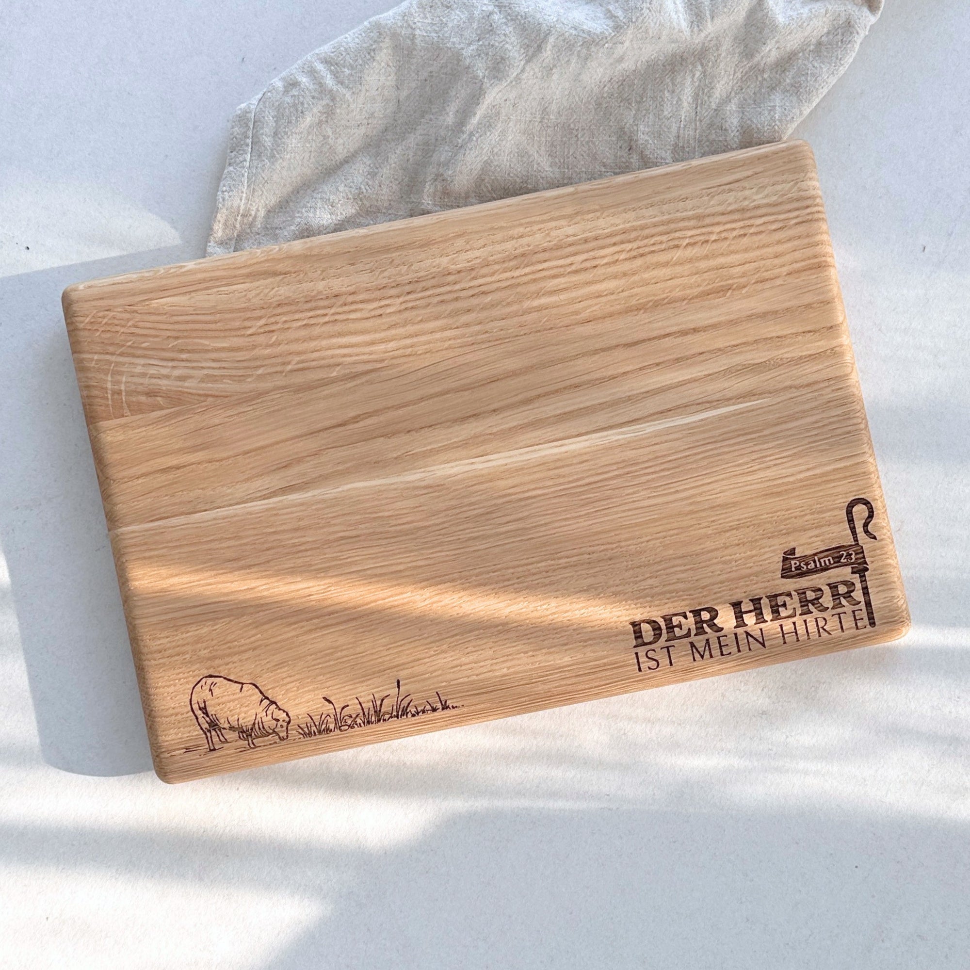 Schneidebrett "Mein Hirte" Eiche | LYDIA