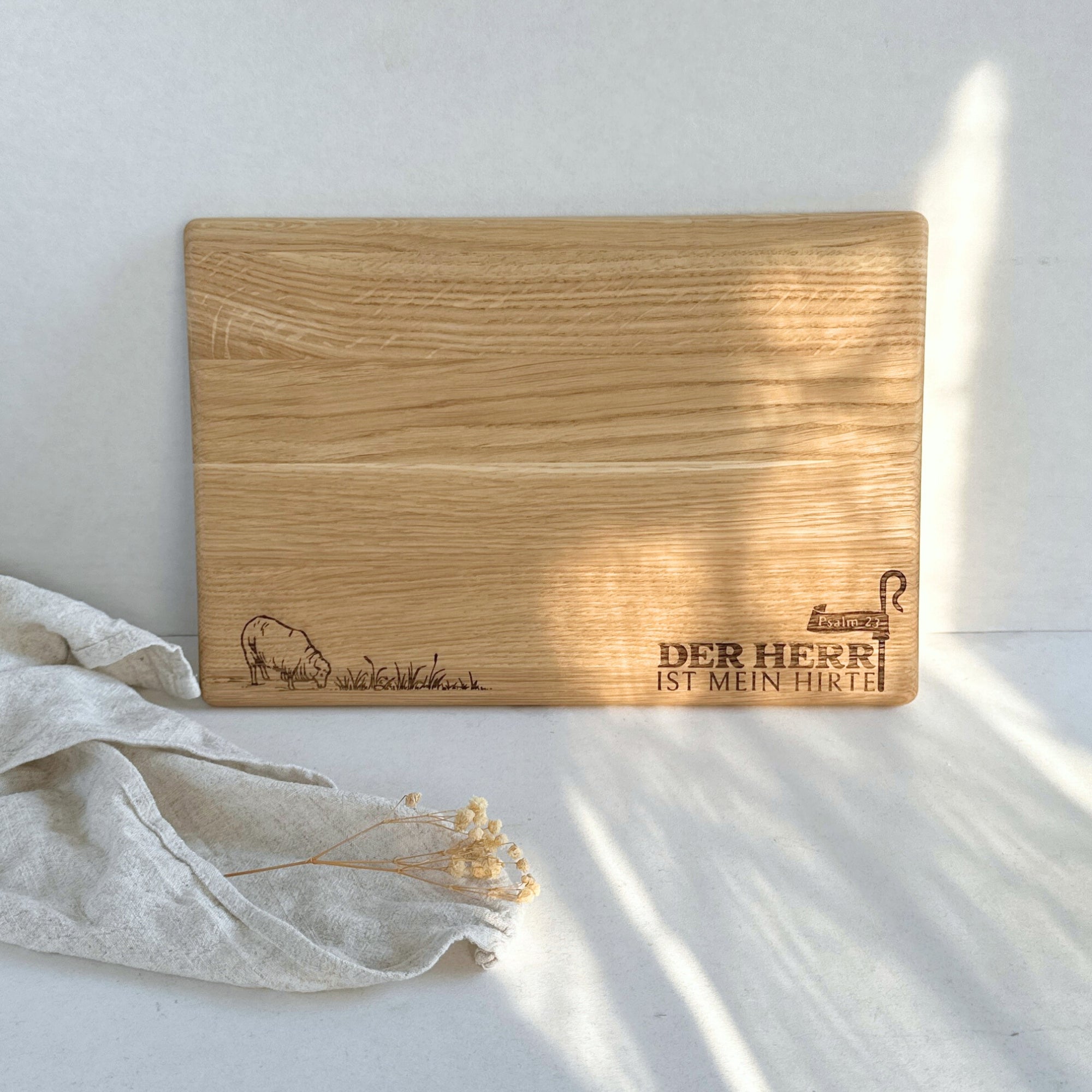 Schneidebrett "Mein Hirte" Eiche | LYDIA