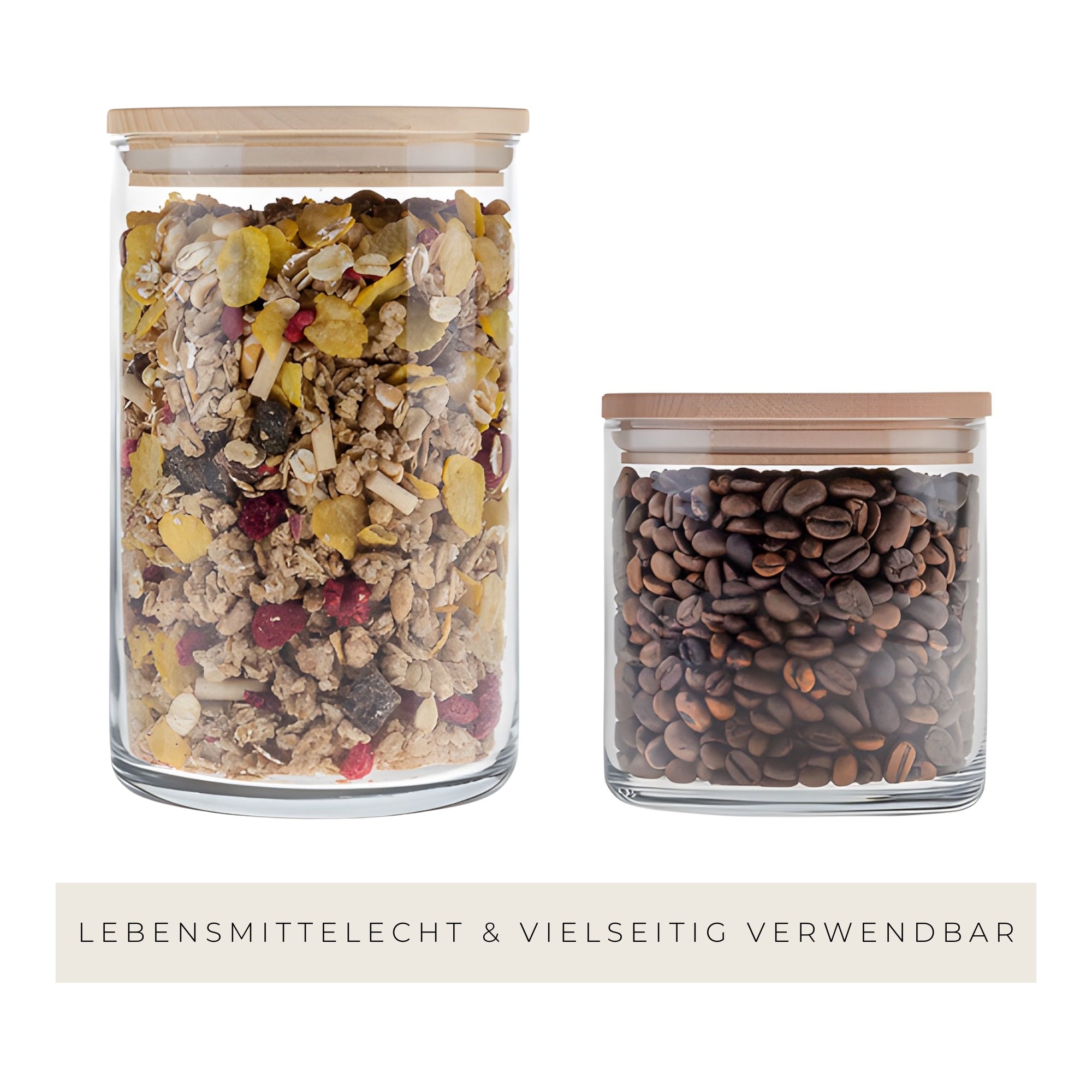 Vorratsglas mit Holzdeckel "Joy to the world" Gravur・530 bis 880ml