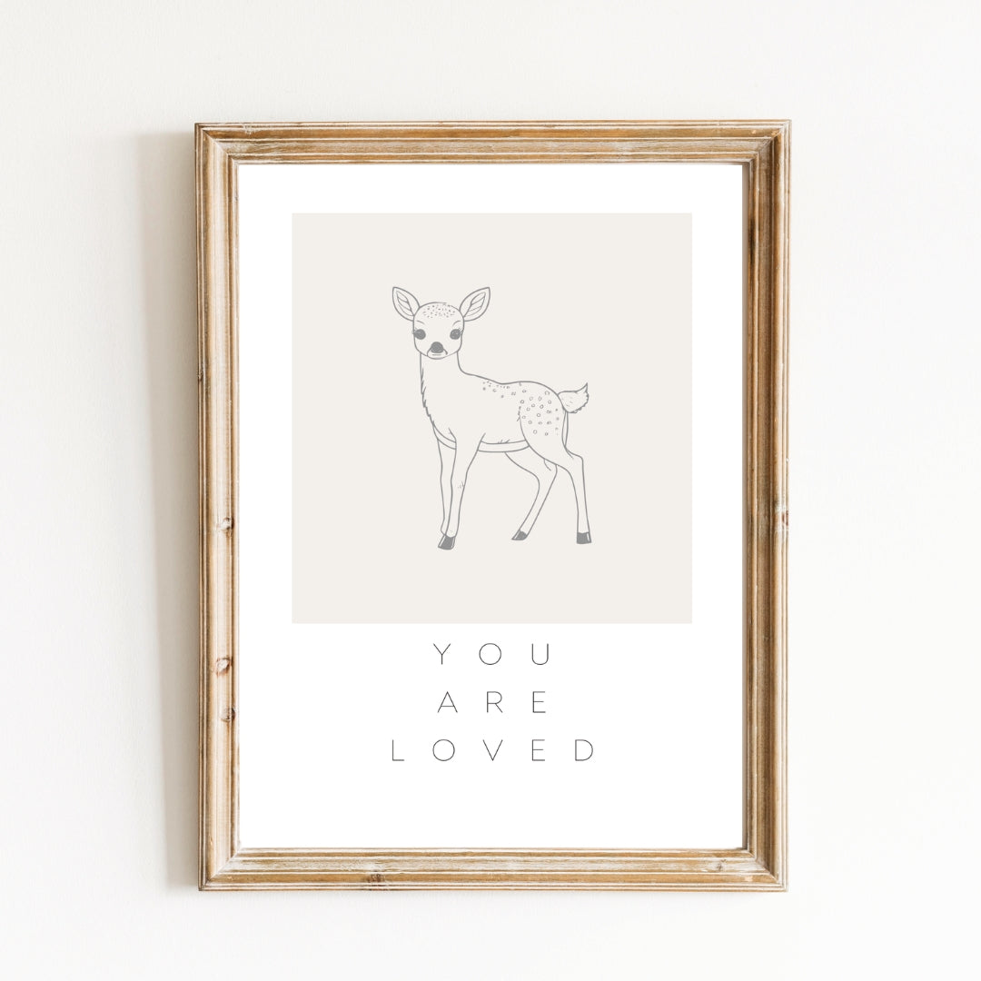 Leinwand-Poster · Kinder · "You are loved" · A3/ A4/ A5