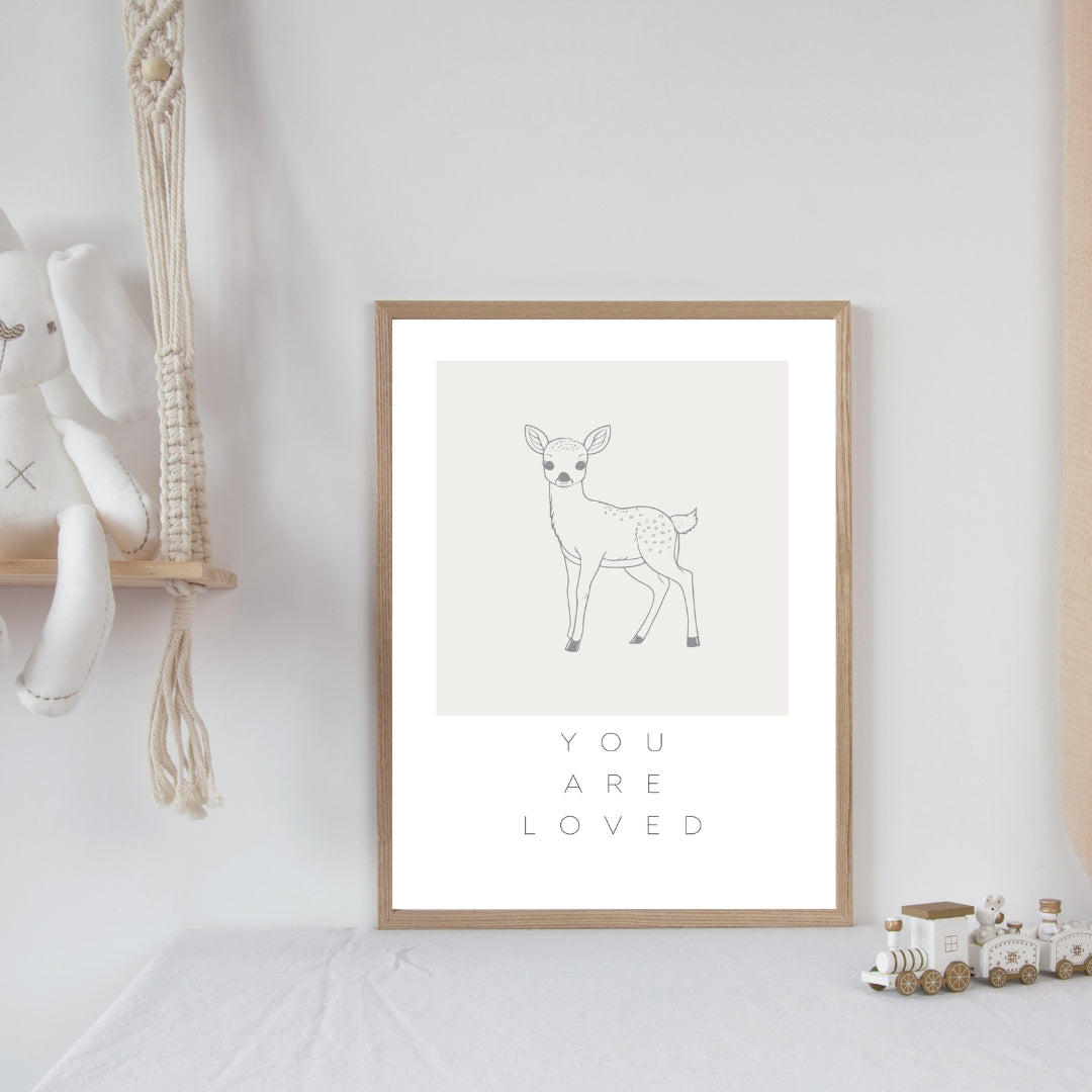 Leinwand-Poster · Kinder · "You are loved" · A3/ A4/ A5