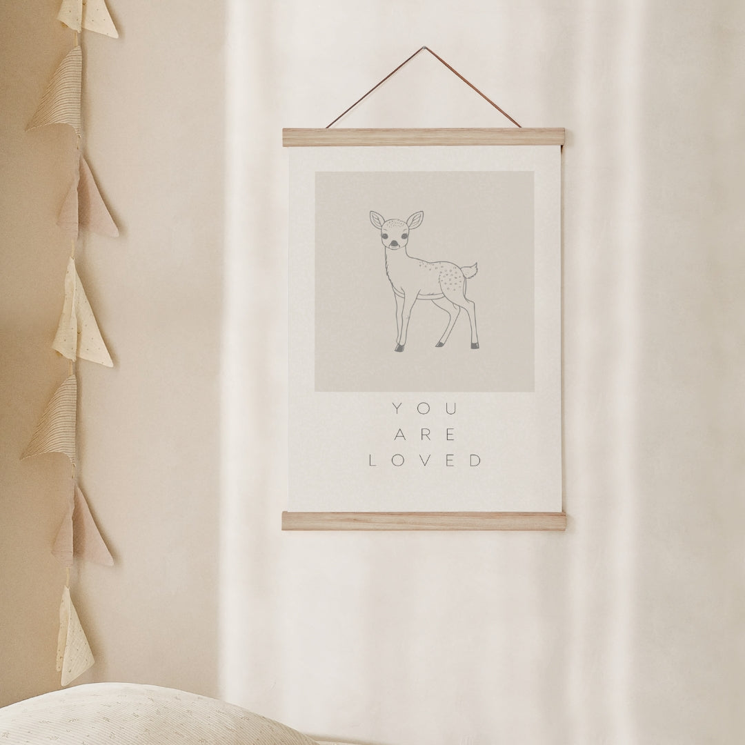 Leinwand-Poster · Kinder · "You are loved" · A3/ A4/ A5