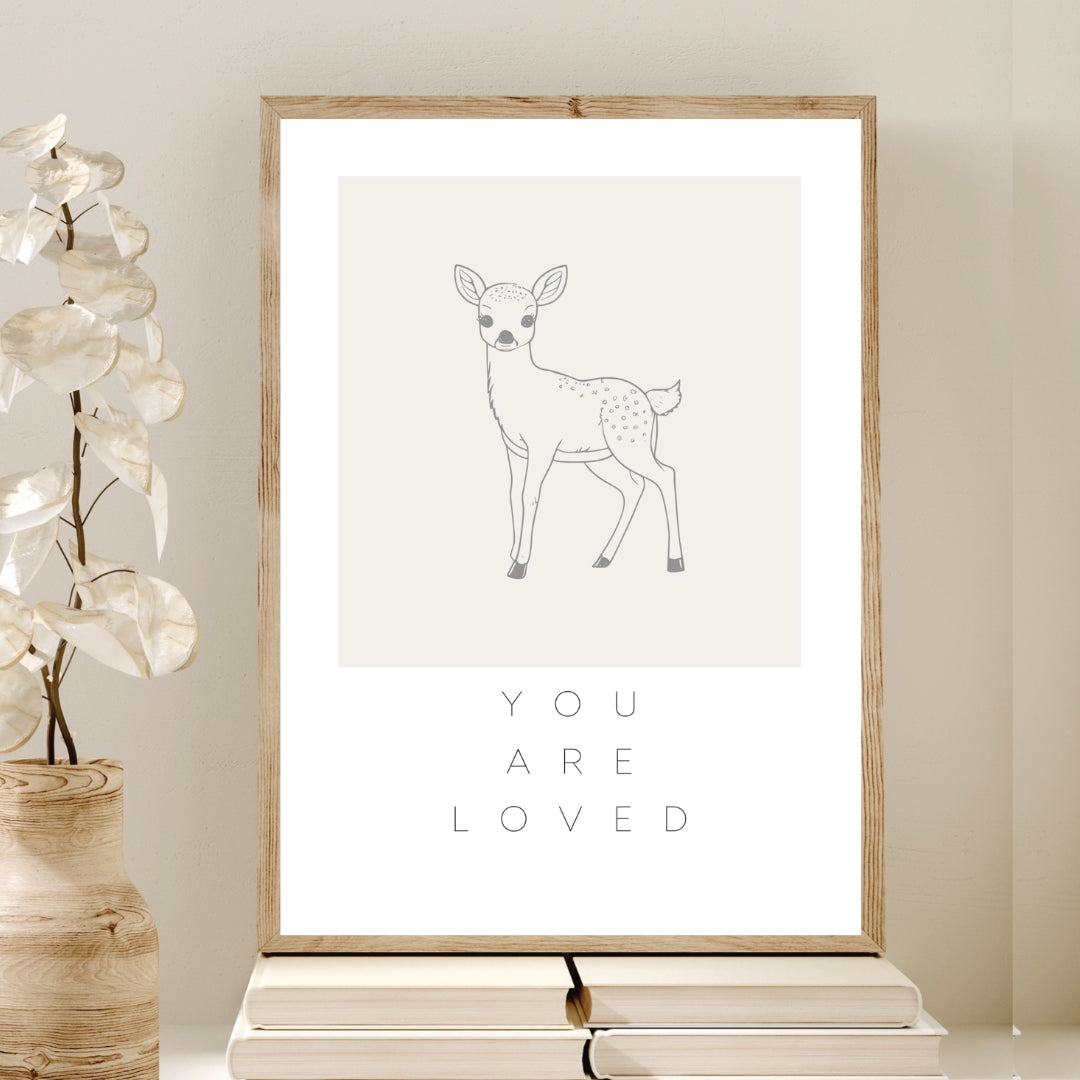 Leinwand-Poster · Kinder · "You are loved" · A3/ A4/ A5