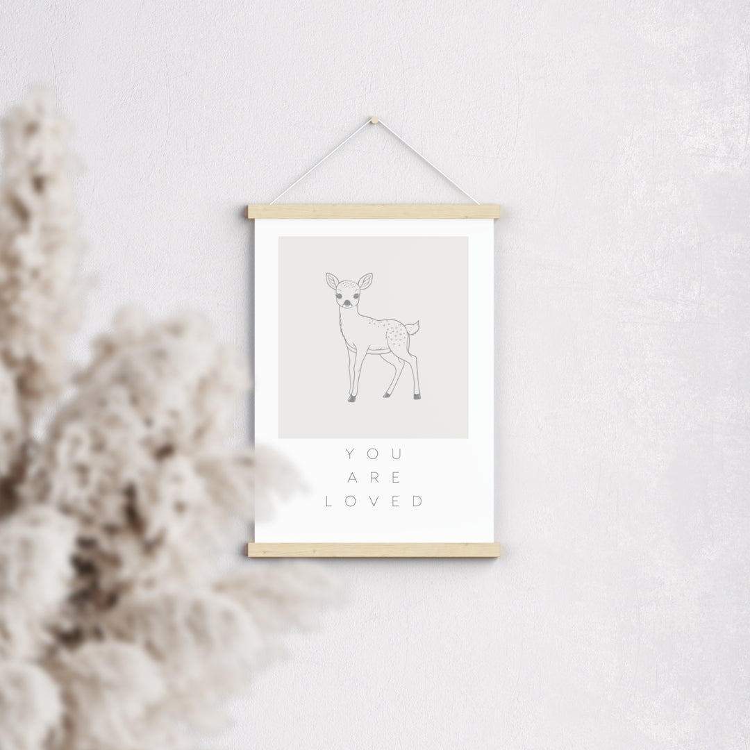 Leinwand-Poster · Kinder · "You are loved" · A3/ A4/ A5