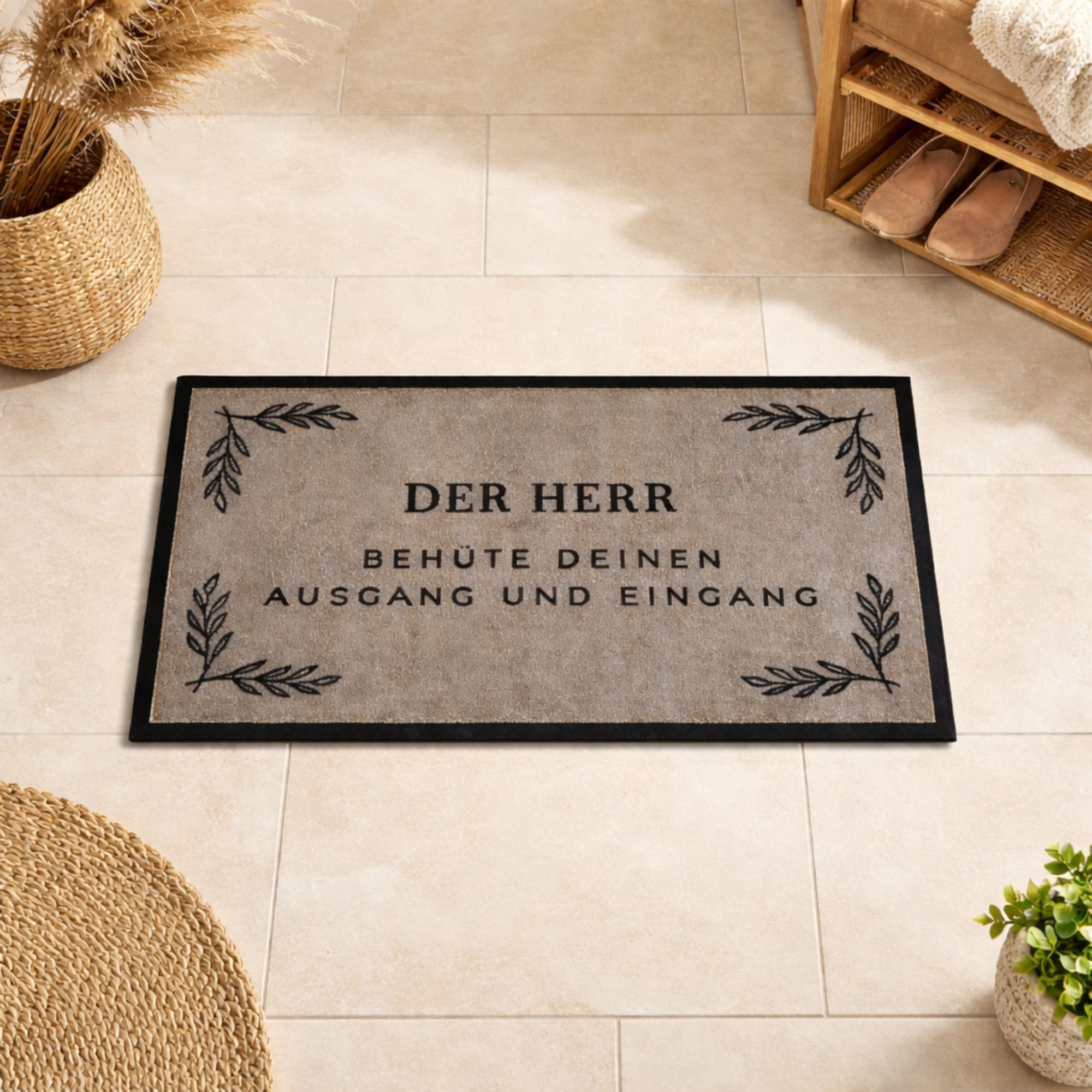 Waschbare Fußmatte "Der Herr behüte" 60 x 40 cm