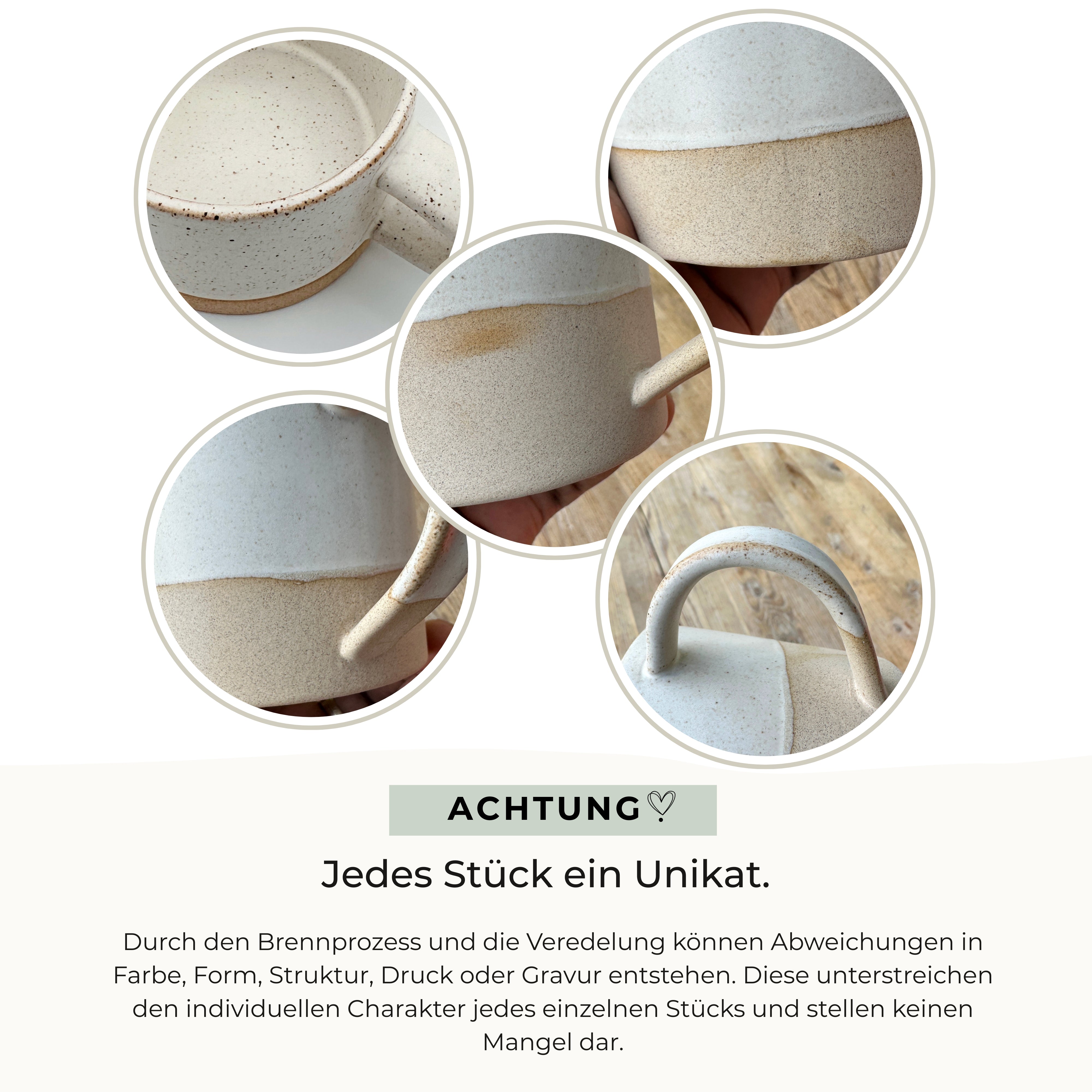 Handgemachte Tasse "Geliebt" 300ml · Graviert | RUSTY-M