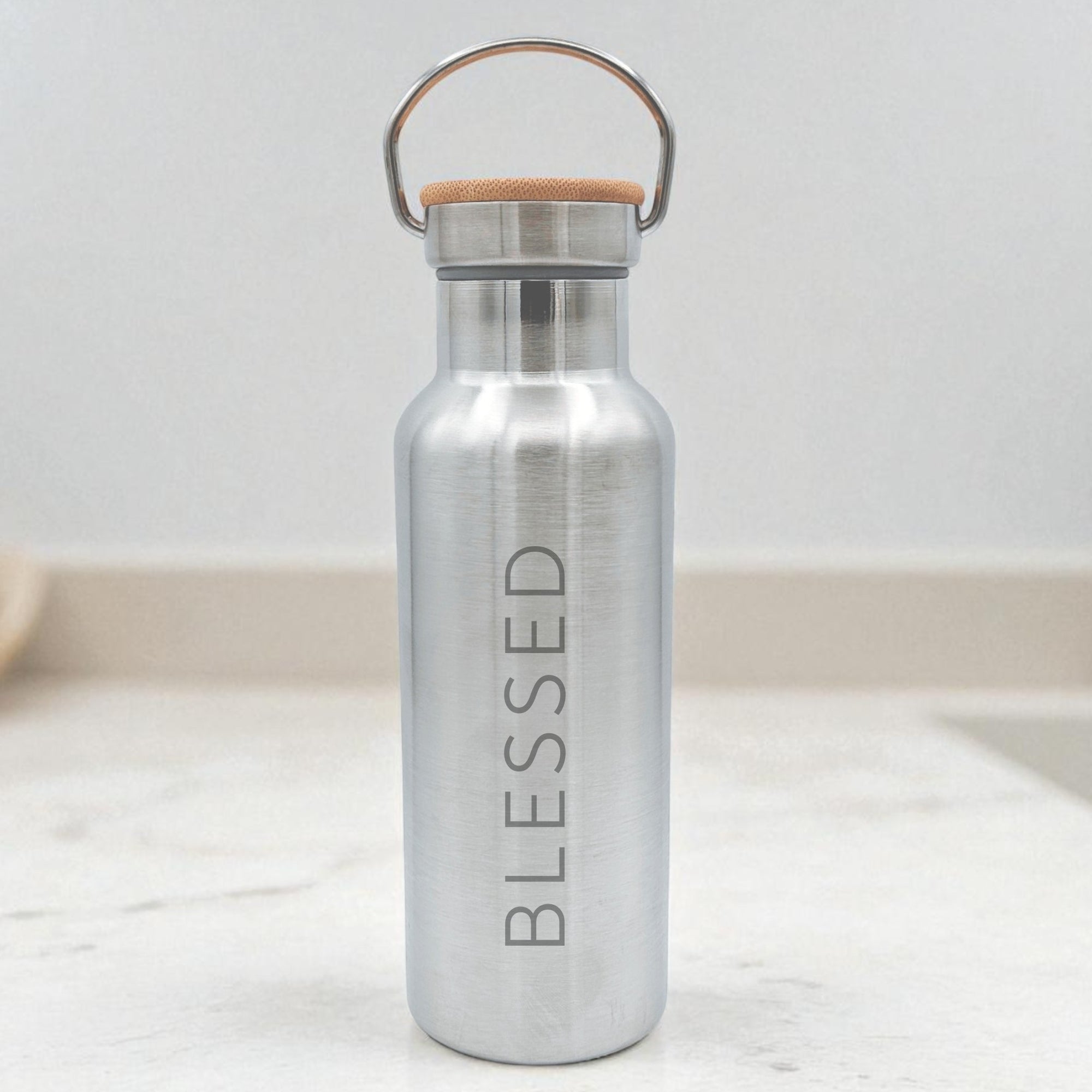 Edelstahl Trinkflasche "Blessed" · Doppelwandig · 500ml