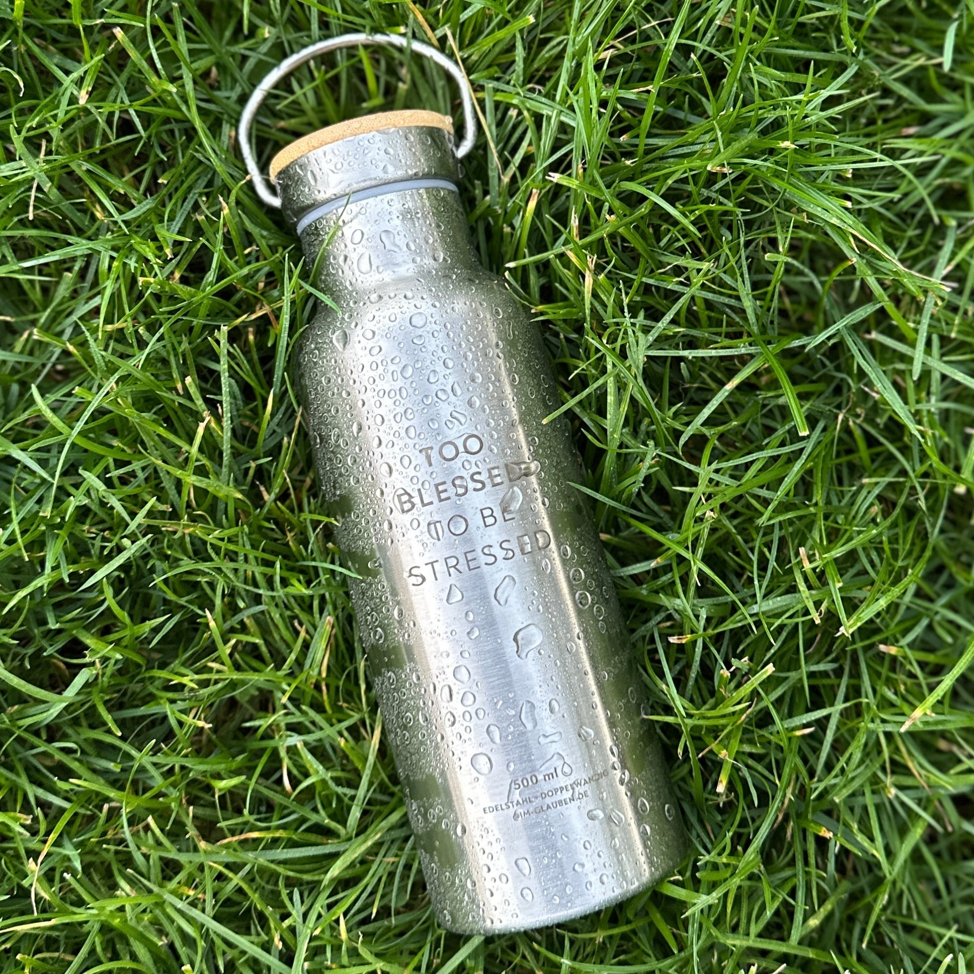 Edelstahl Trinkflasche "Blessed" · Doppelwandig · 500ml