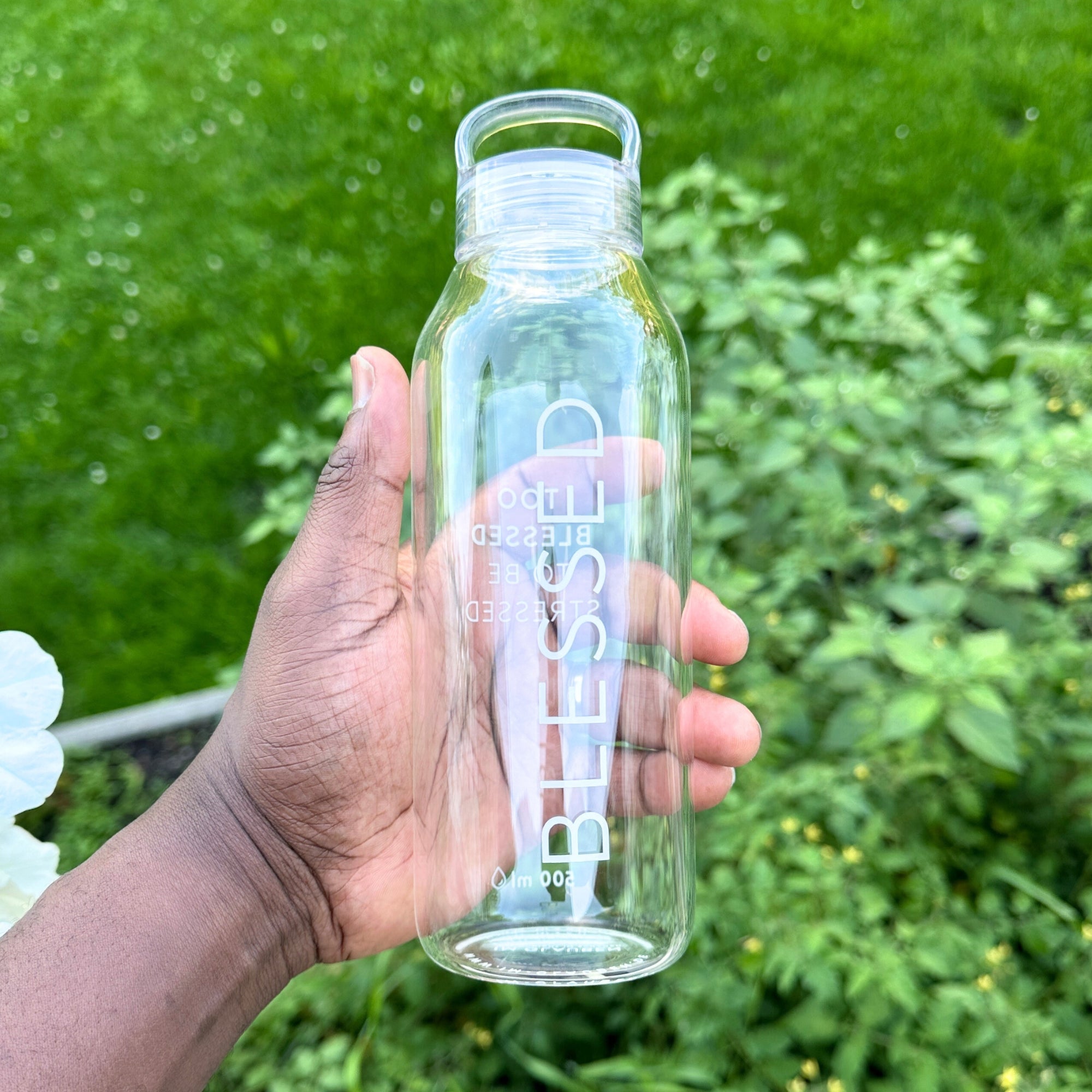 Trinkflasche aus Glas "Blessed" · 500ml