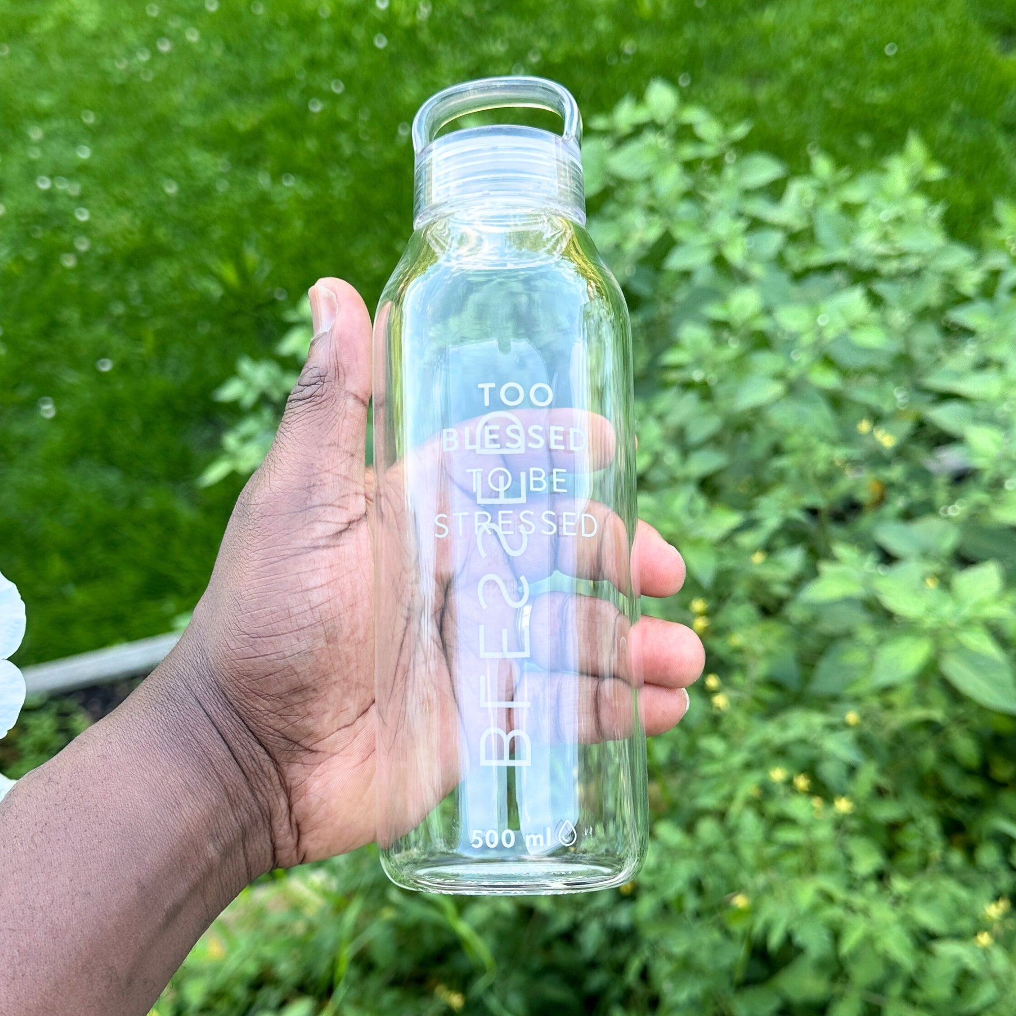 Trinkflasche aus Glas "Blessed" · 500ml