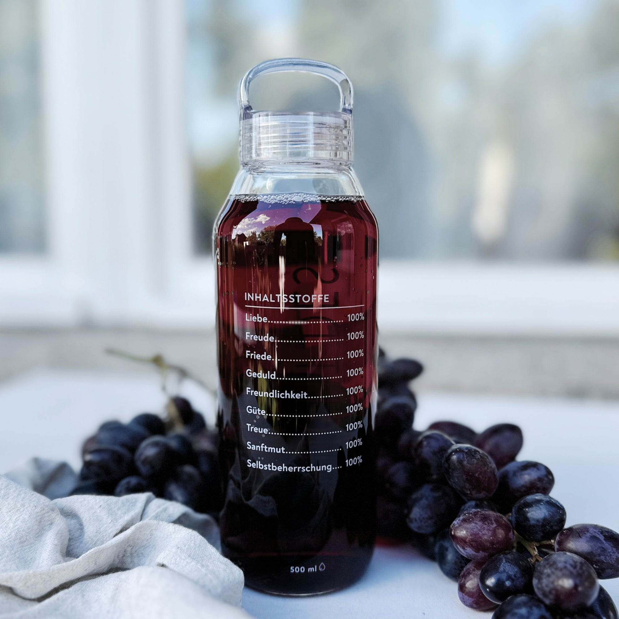 Trinkflasche aus Glas "Frucht des Geistes" · 500ml
